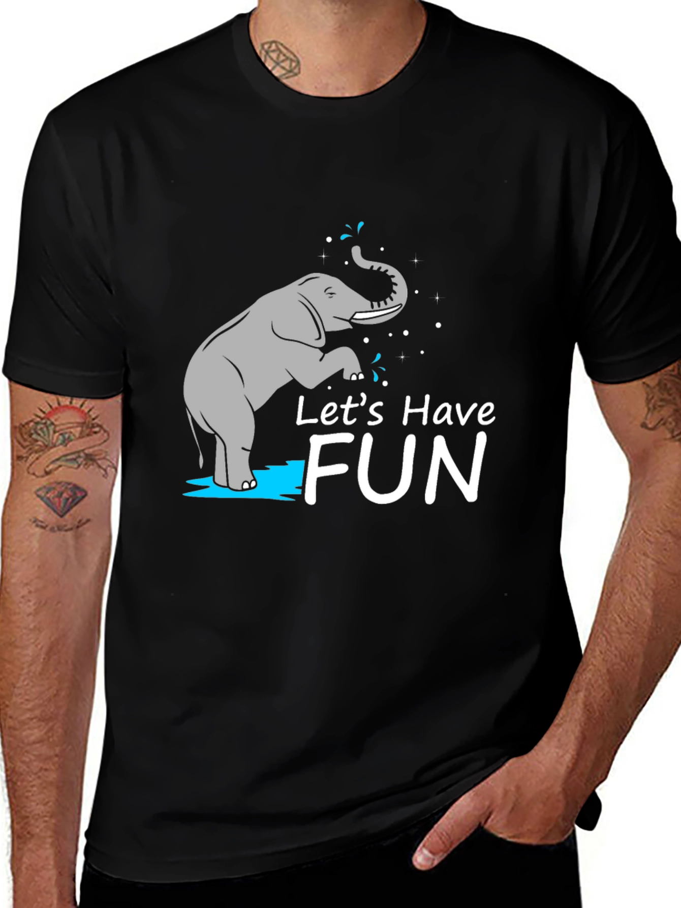 Lets Have Fun Graphic Tee - Black