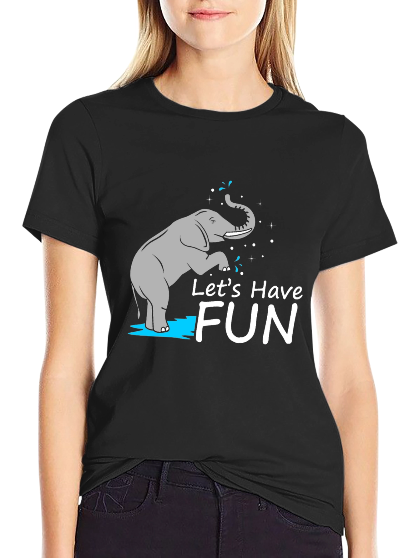 Lets Have Fun Graphic Tee - Black
