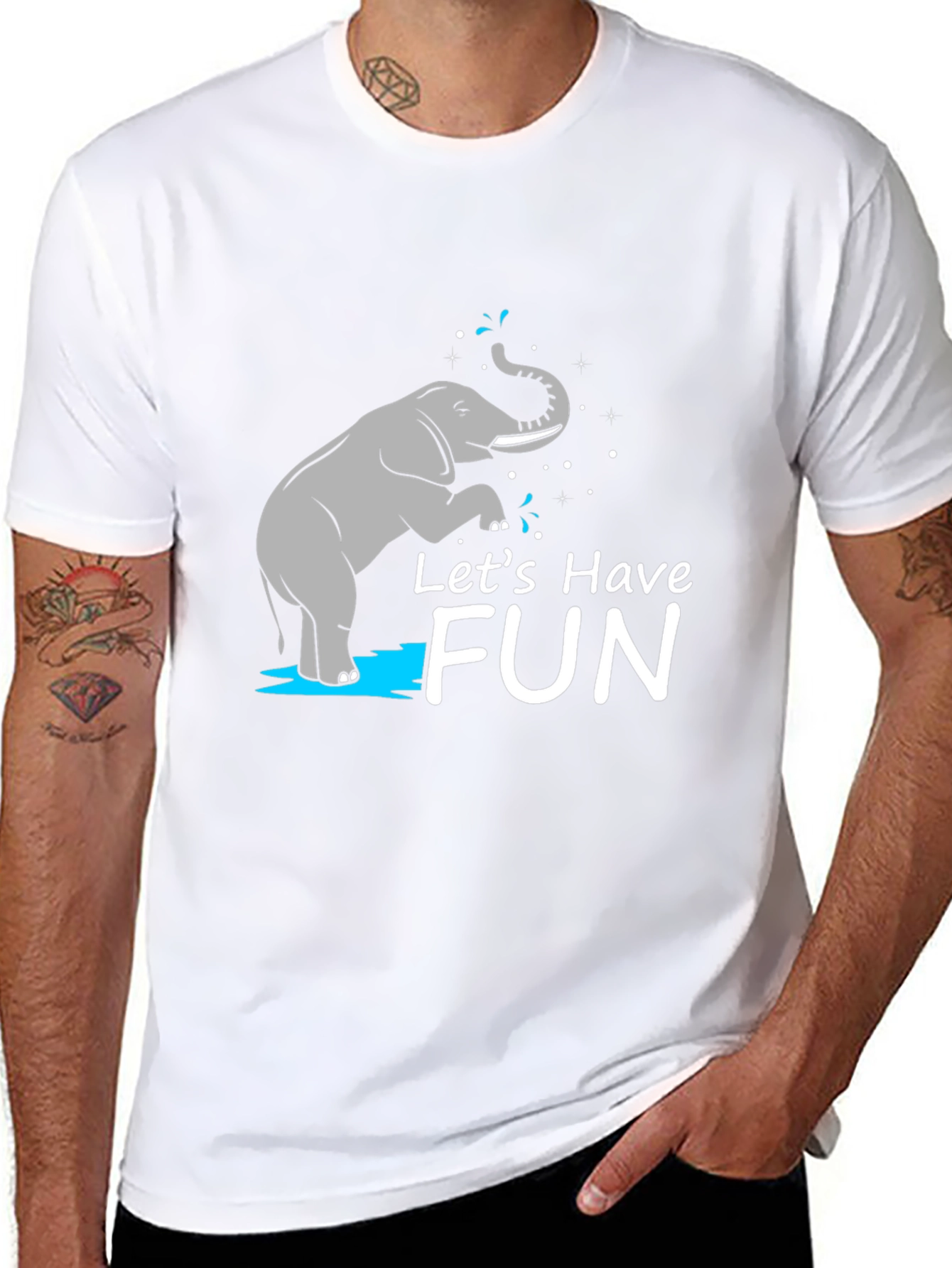 Lets Have Fun Graphic Tee - Black