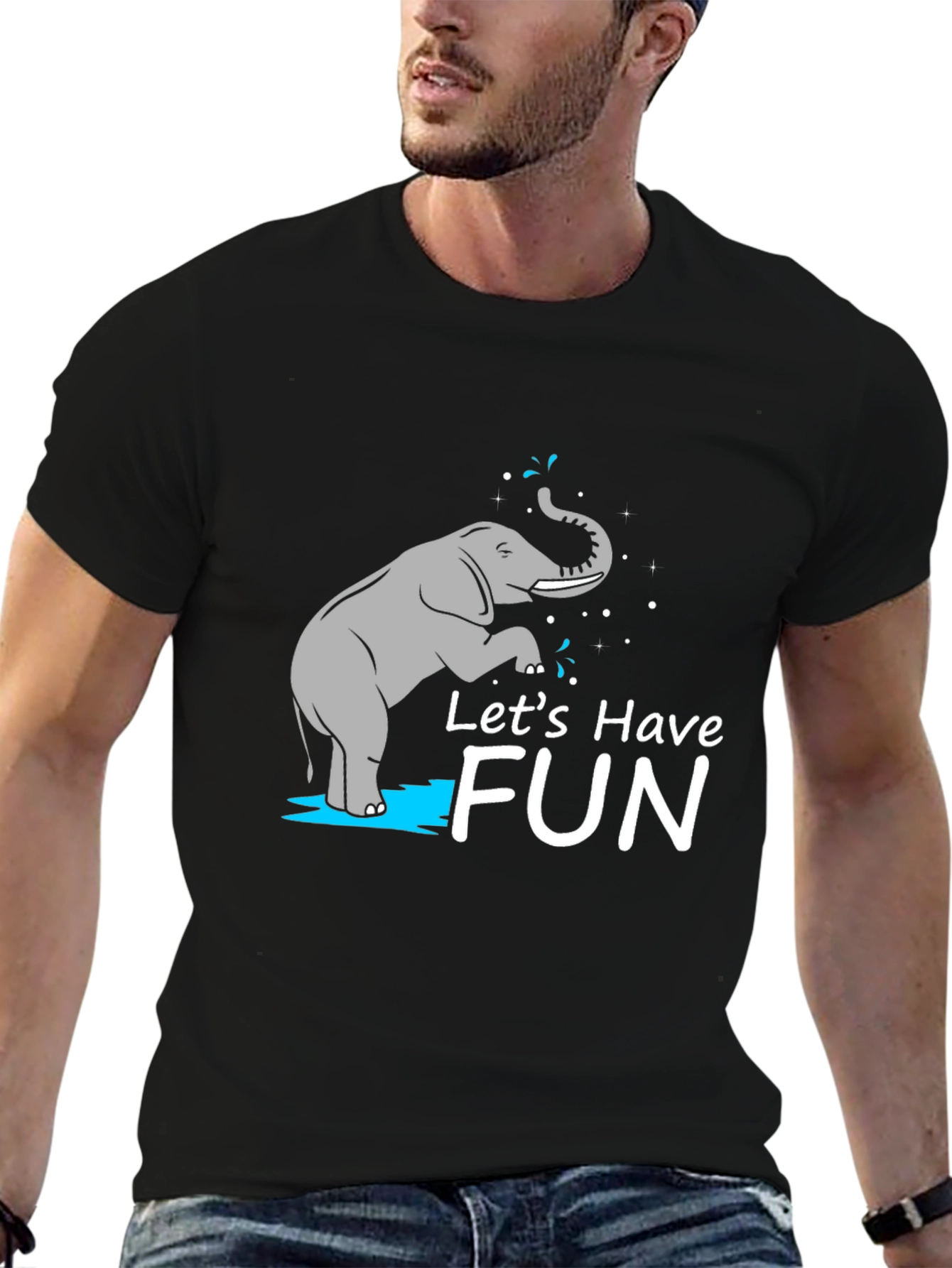 Lets Have Fun Graphic Tee - Black