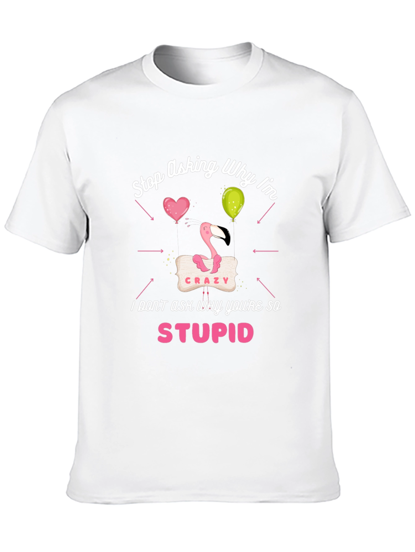 Crazy Flamingo Graphic Tee