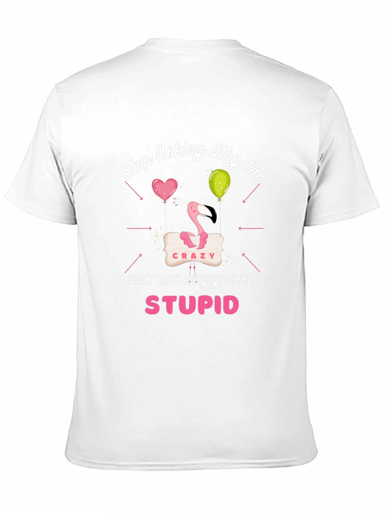 Crazy Flamingo Graphic Tee