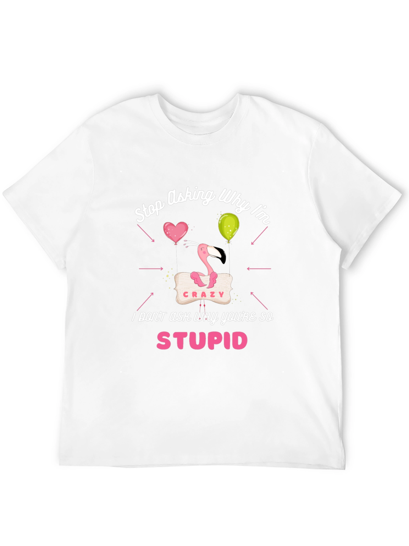 Crazy Flamingo Graphic Tee