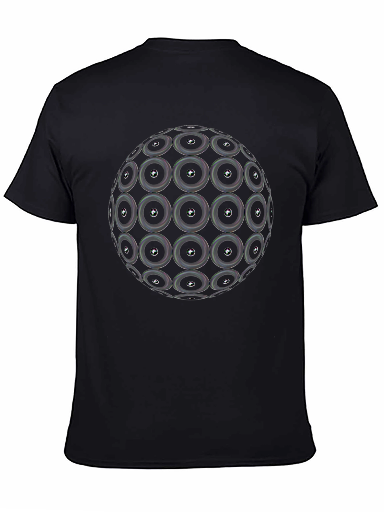 Speaker Sphere Graphic Black T-Shirt