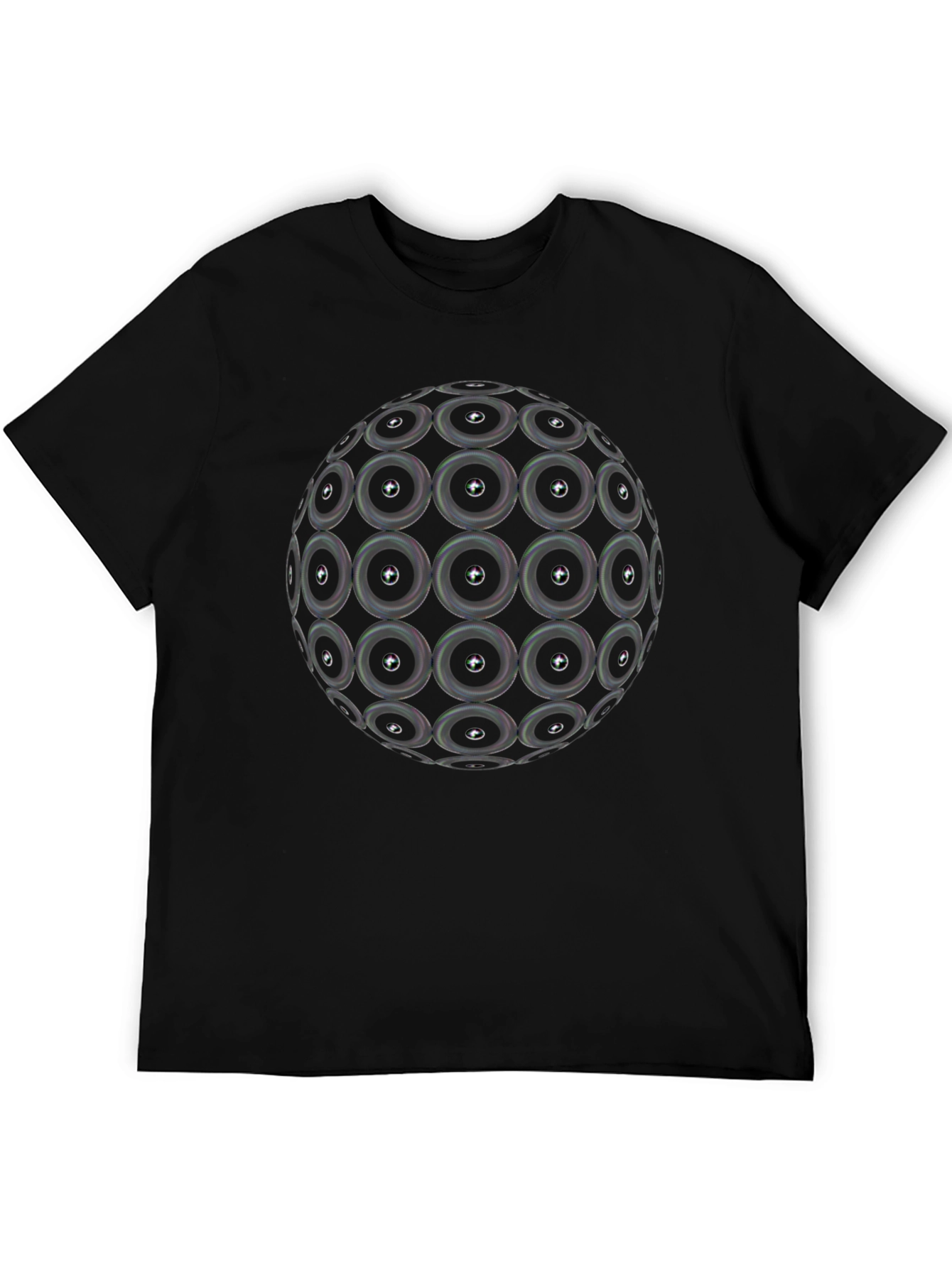 Speaker Sphere Graphic Black T-Shirt