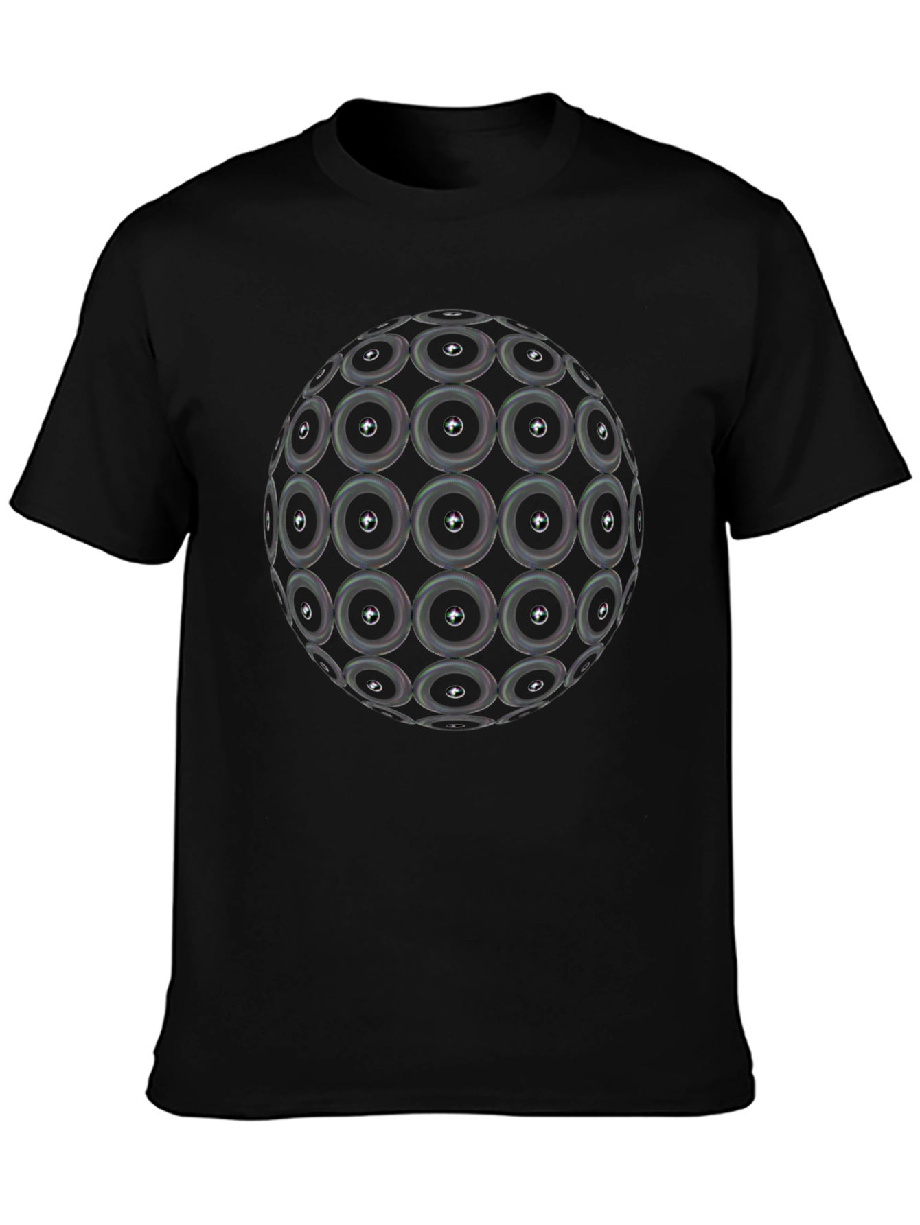 Speaker Sphere Graphic Black T-Shirt