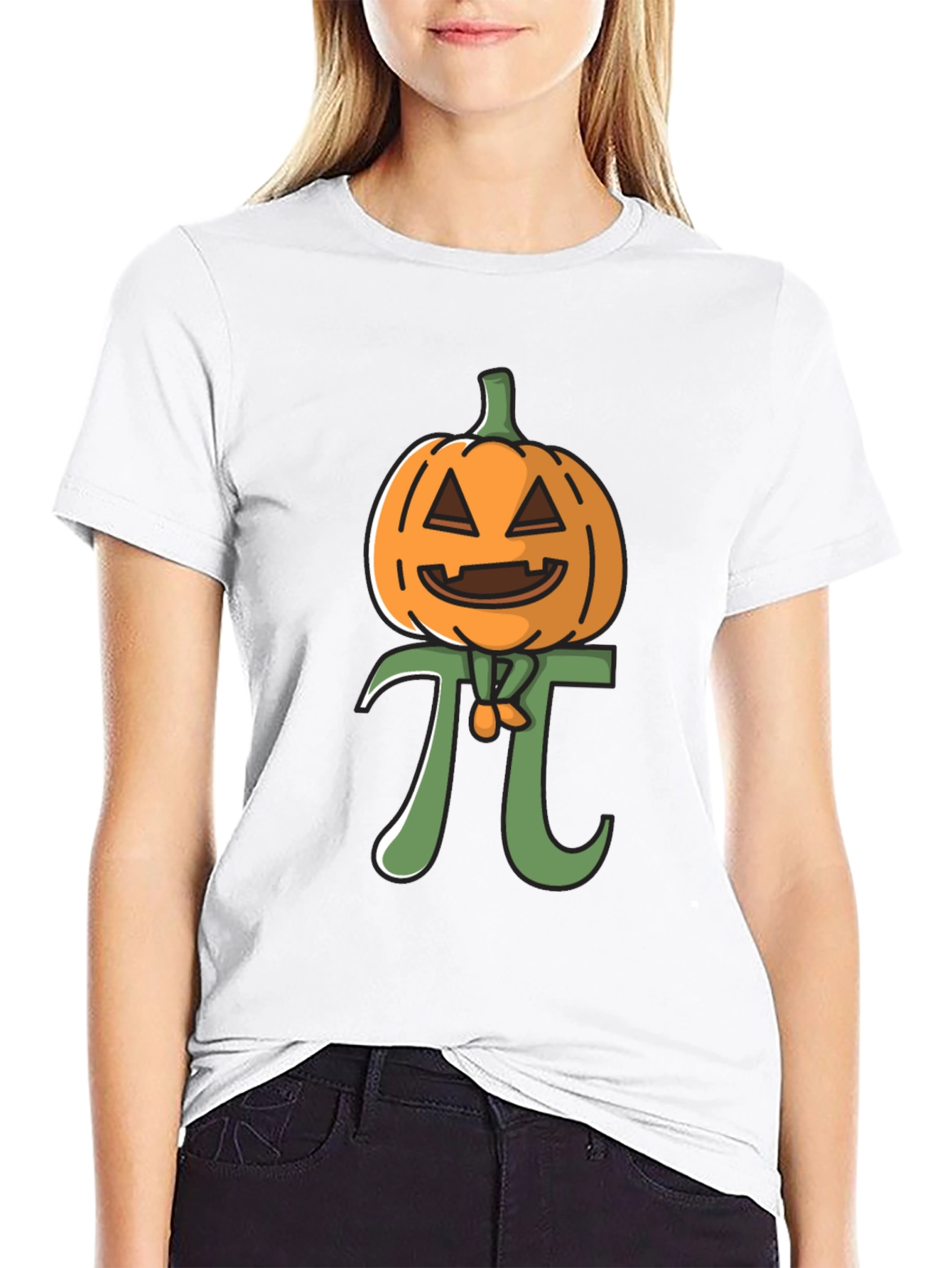 Pumpkin Pi Funny Halloween Math T-Shirt