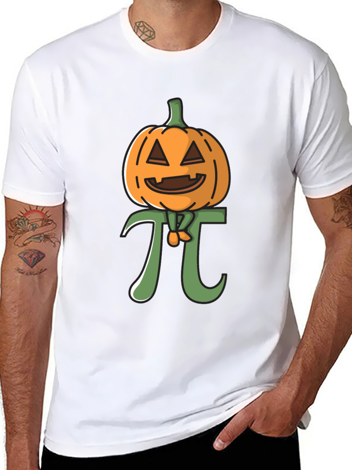 Pumpkin Pi Funny Halloween Math T-Shirt