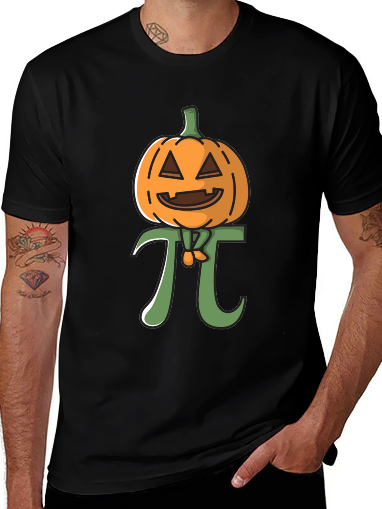 Pumpkin Pi Funny Halloween Math T-Shirt