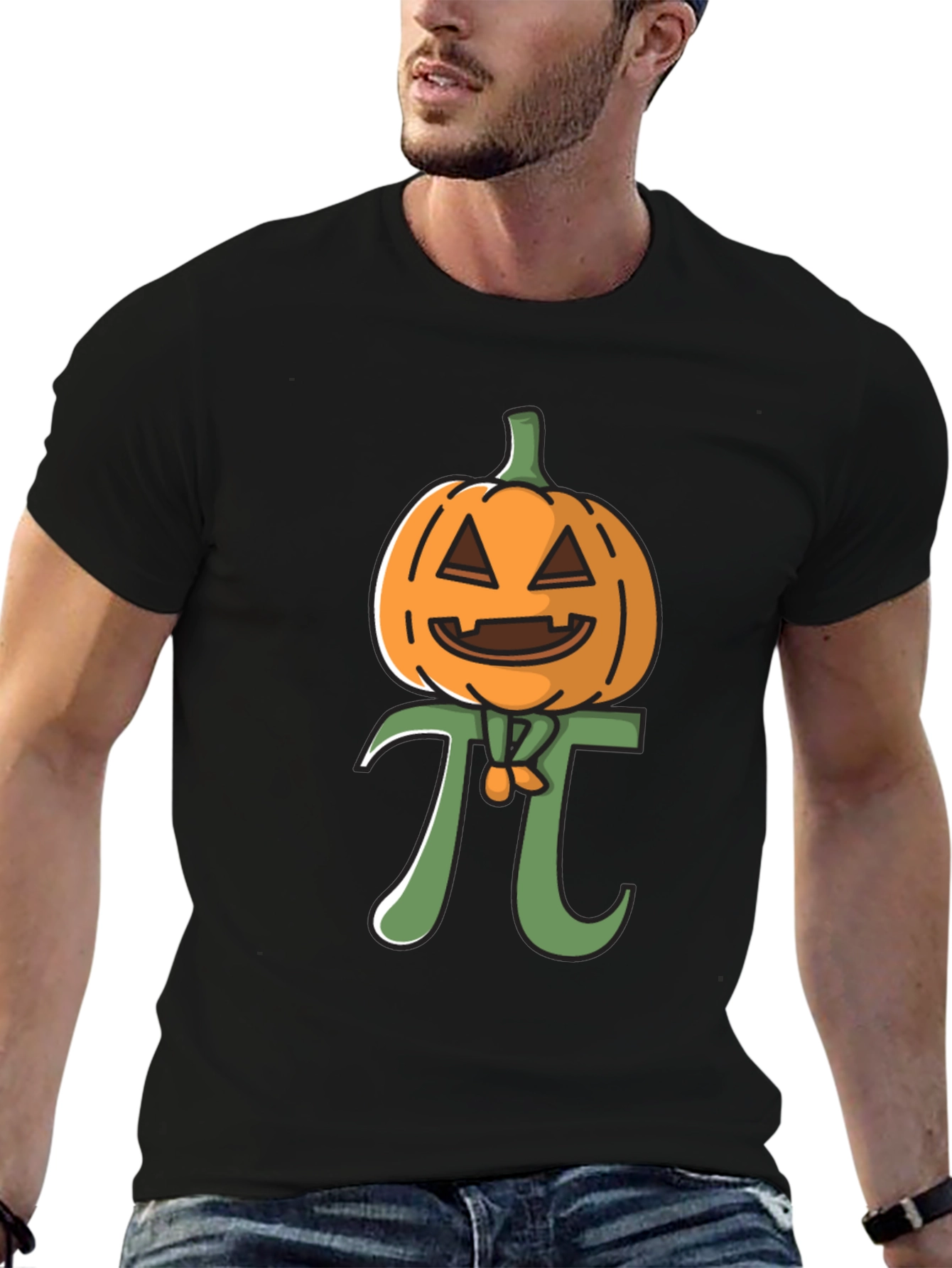 Pumpkin Pi Funny Halloween Math T-Shirt