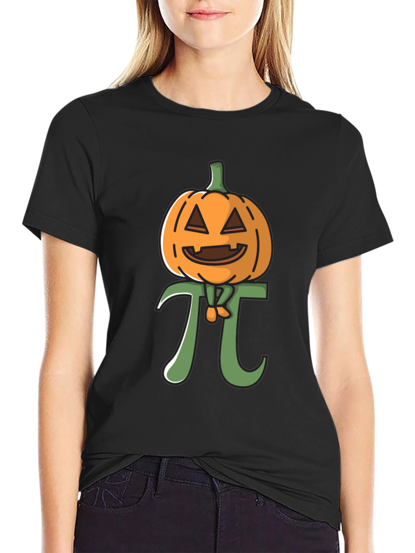 Pumpkin Pi Funny Halloween Math T-Shirt
