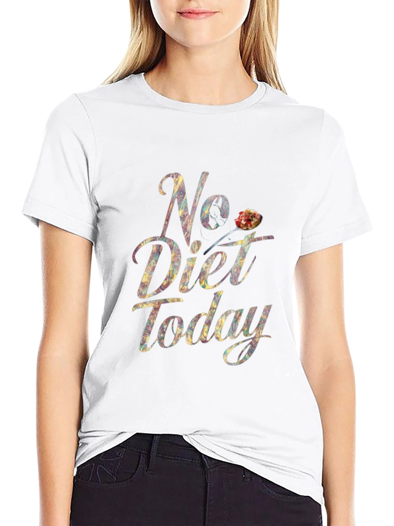 No Diet Today T-Shirt Funny Foodie Tee