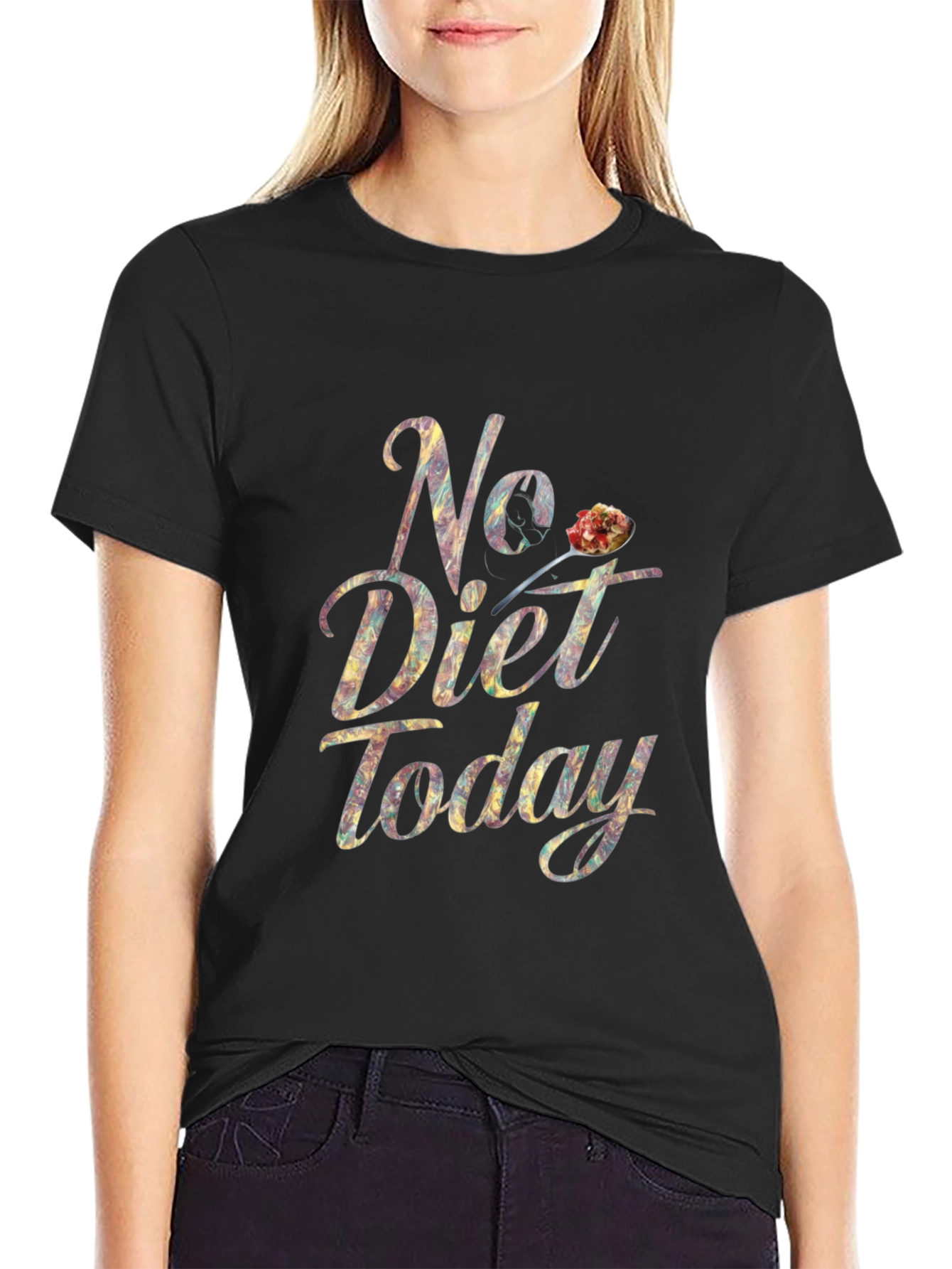 No Diet Today T-Shirt Funny Foodie Tee