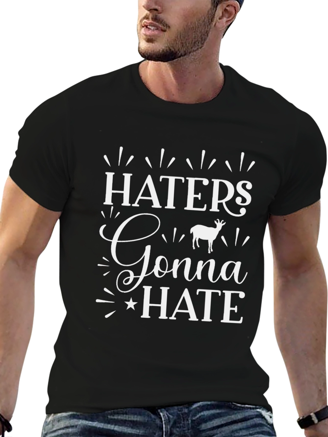 Haters Gonna Hate Deer Graphic Tee - Unisex