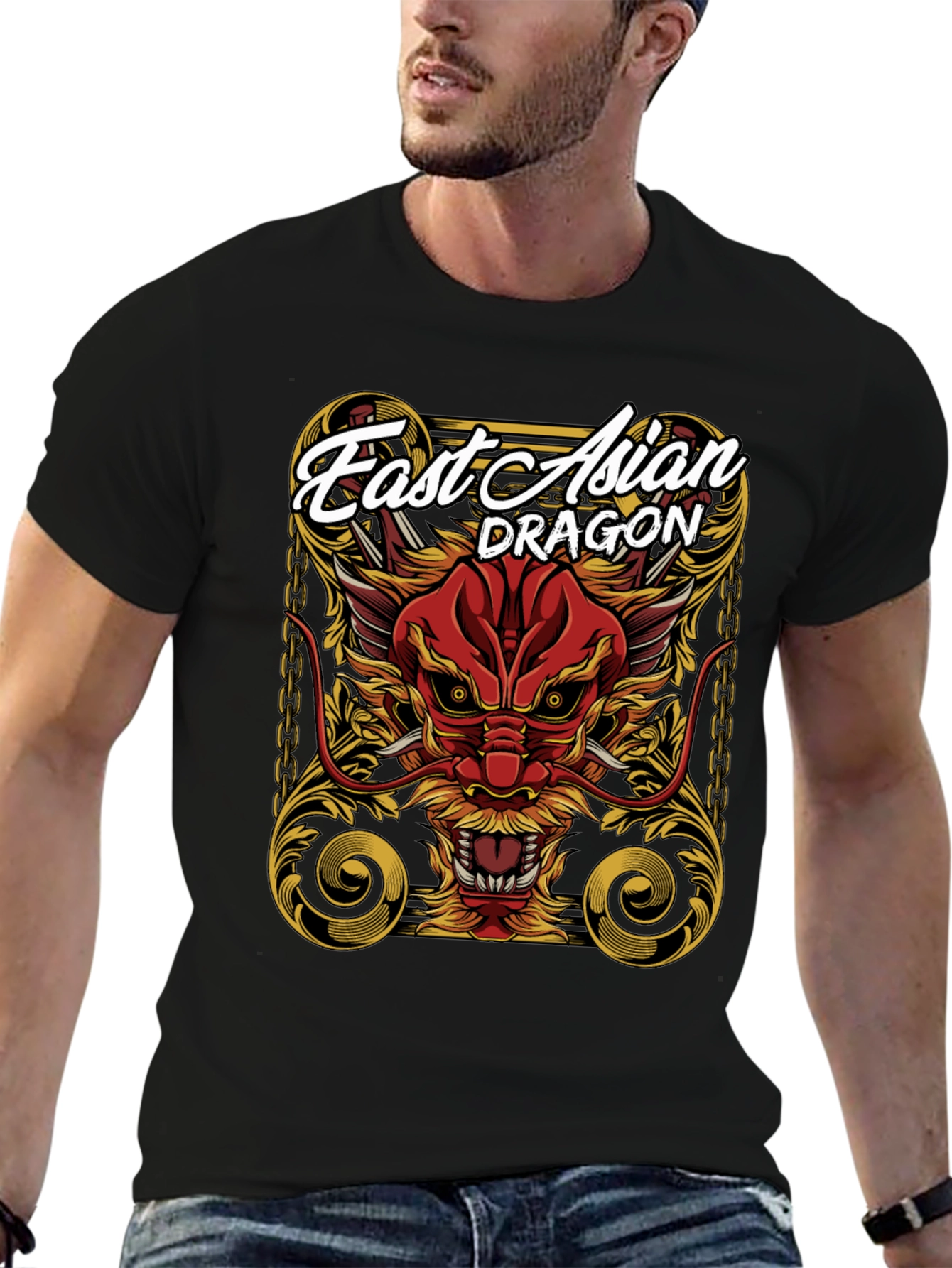 East Asian Dragon Graphic Tee - Bold Statement
