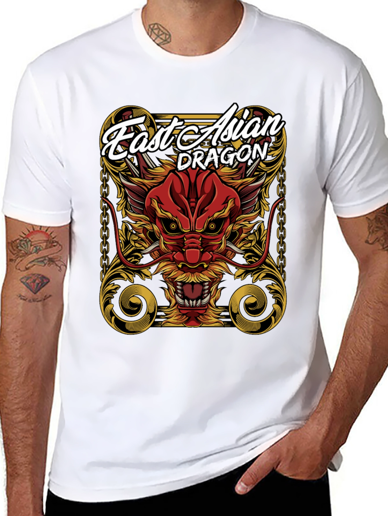 East Asian Dragon Graphic Tee - Bold Statement