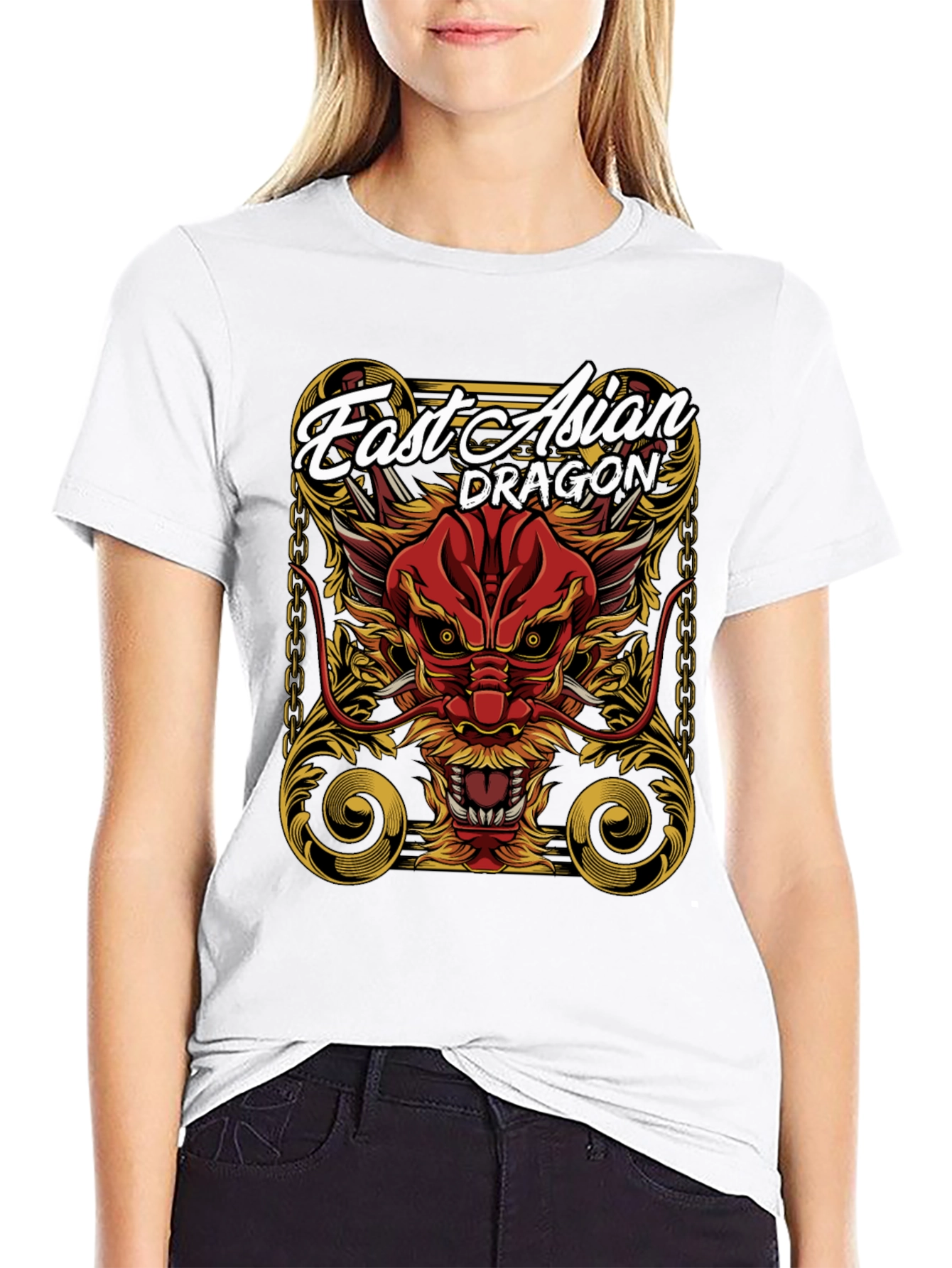East Asian Dragon Graphic Tee - Bold Statement