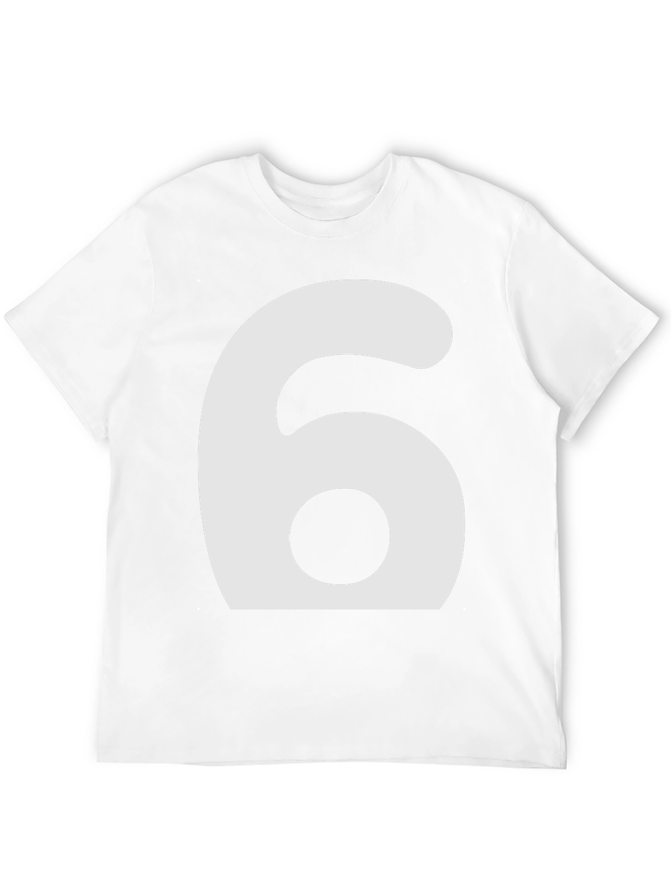 Mens Number 6 Graphic T-Shirt - Black