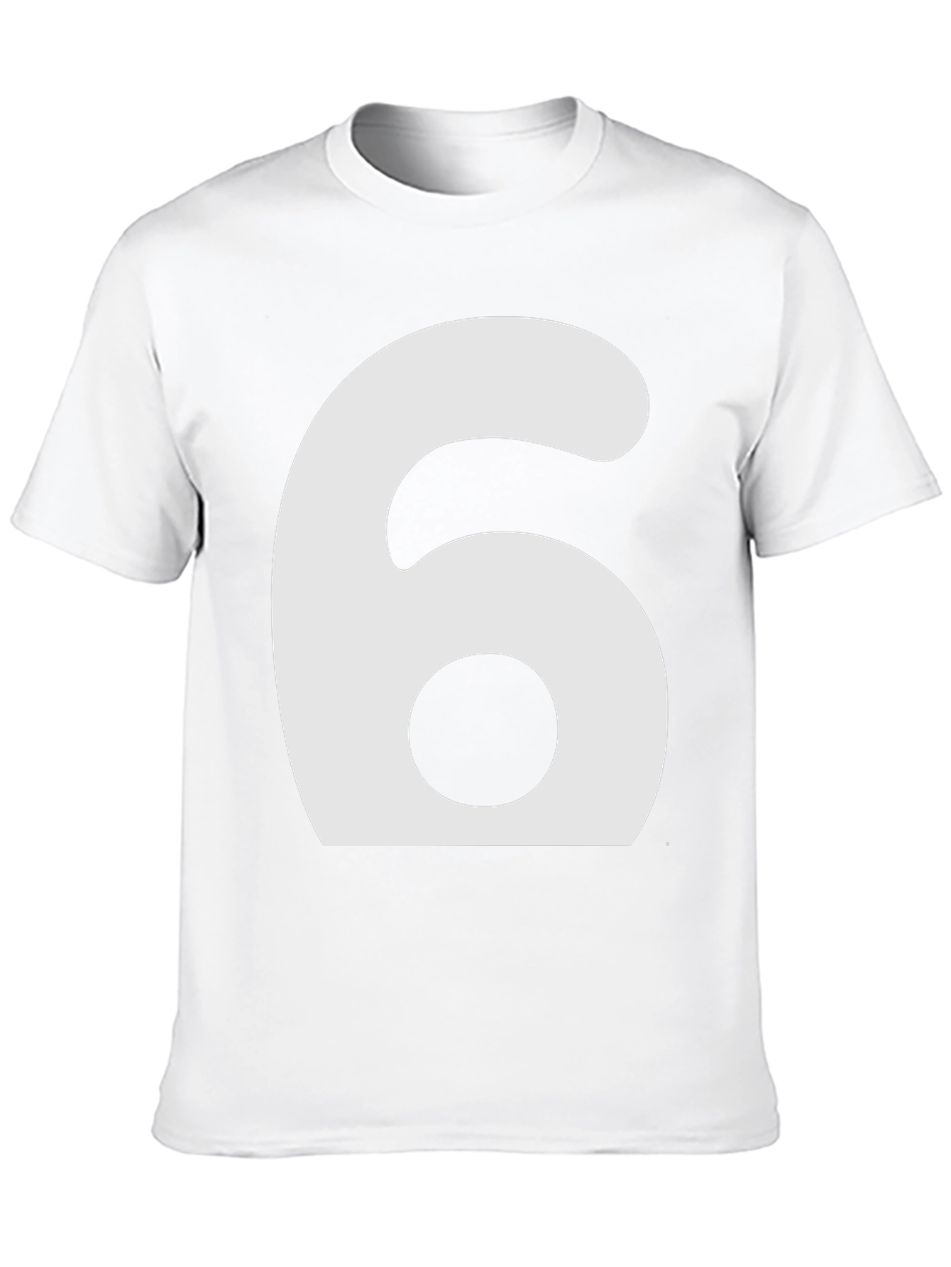 Mens Number 6 Graphic T-Shirt - Black
