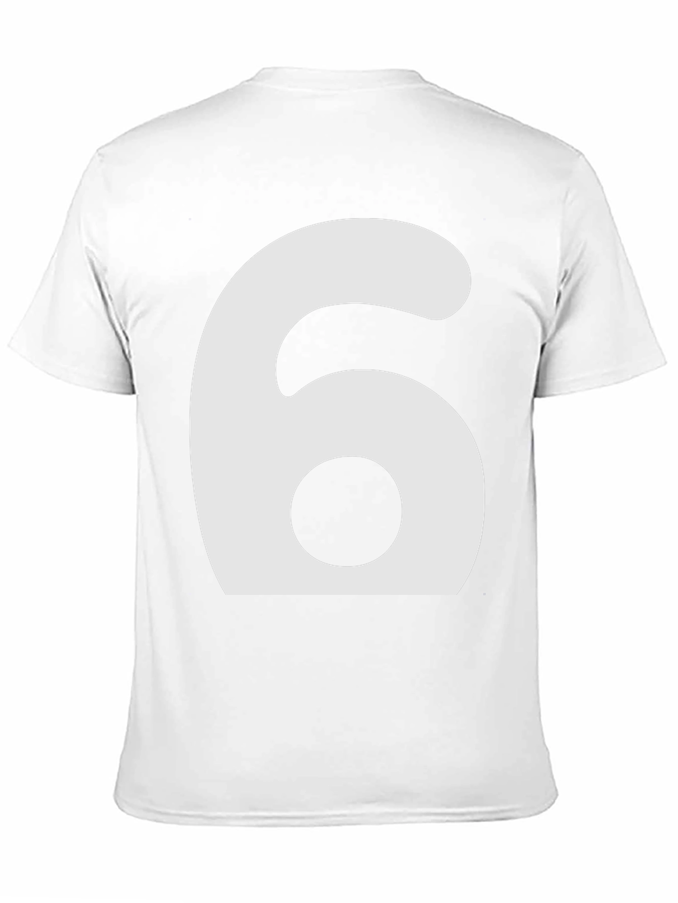 Mens Number 6 Graphic T-Shirt - Black