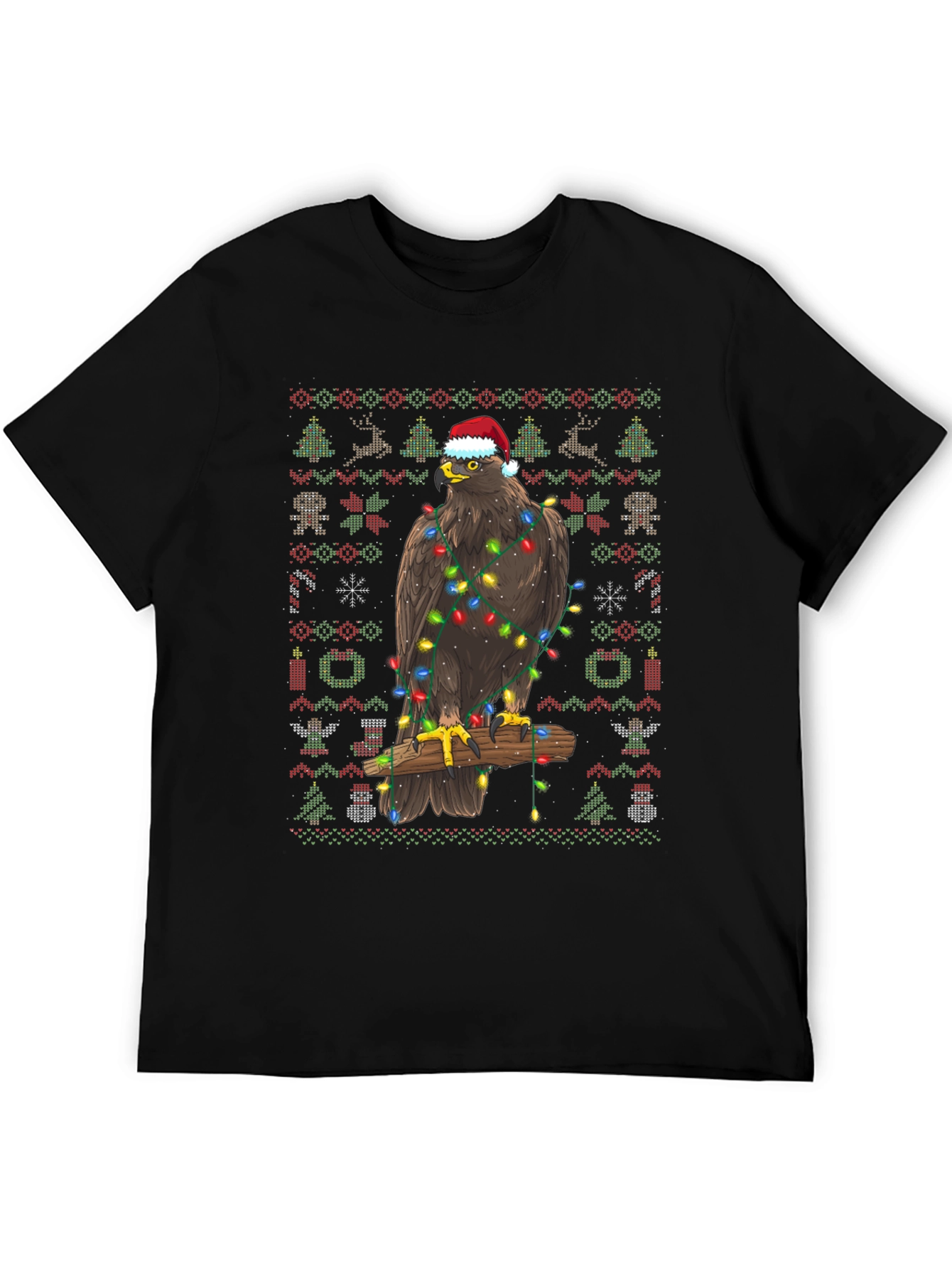 Eagle Christmas Sweater T-Shirt Holiday Gift