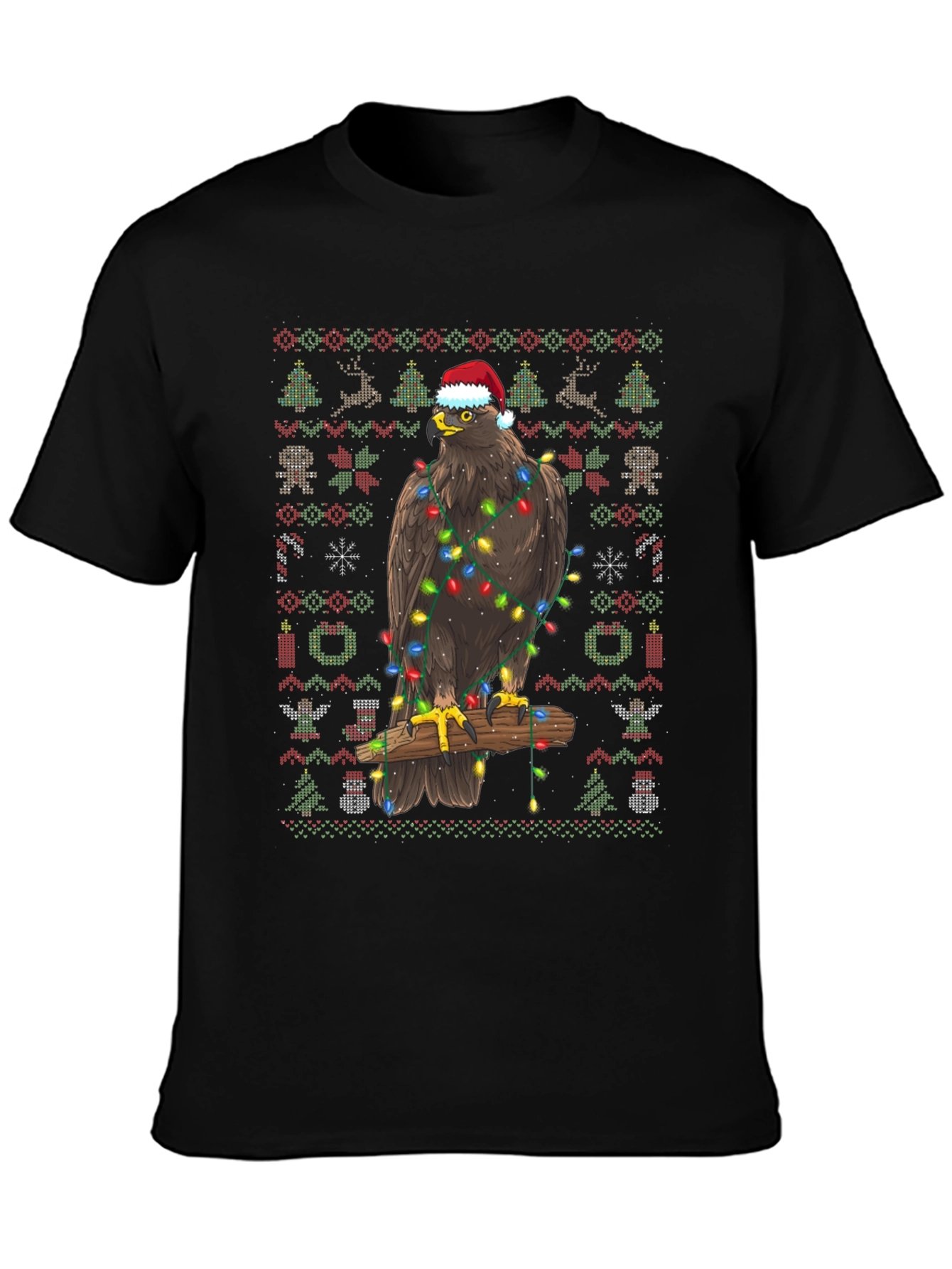 Eagle Christmas Sweater T-Shirt Holiday Gift