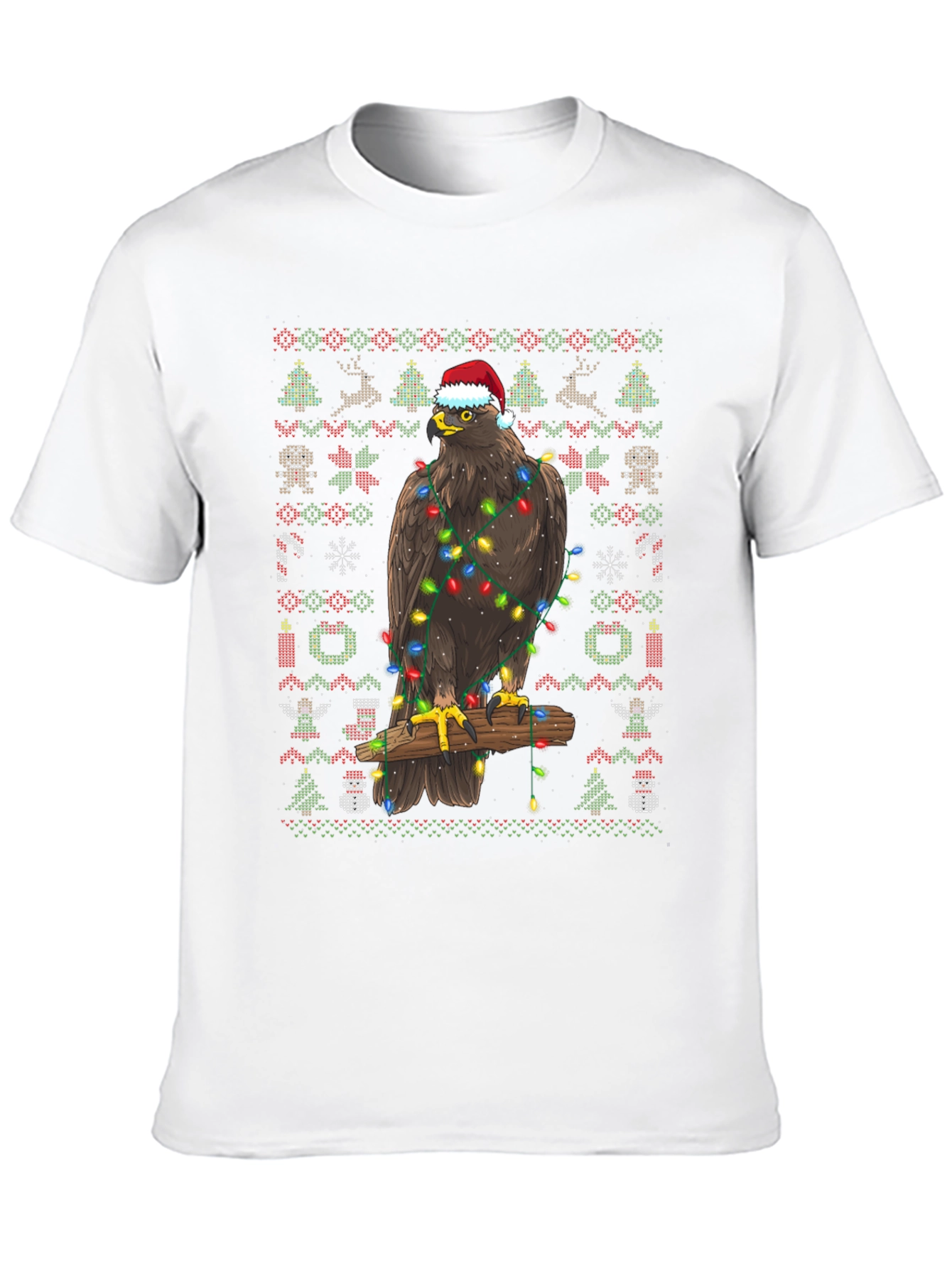 Eagle Christmas Sweater T-Shirt Holiday Gift