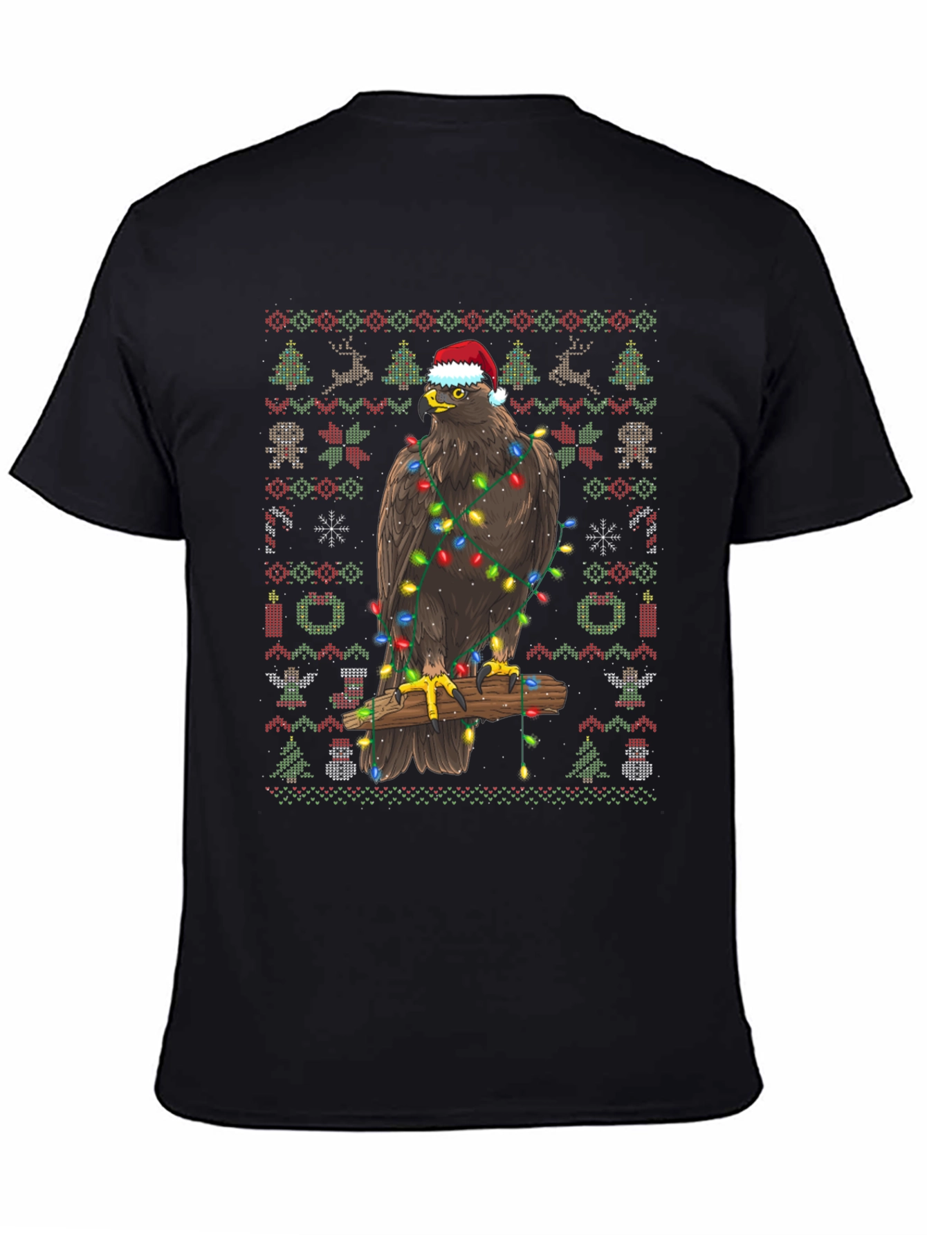 Eagle Christmas Sweater T-Shirt Holiday Gift