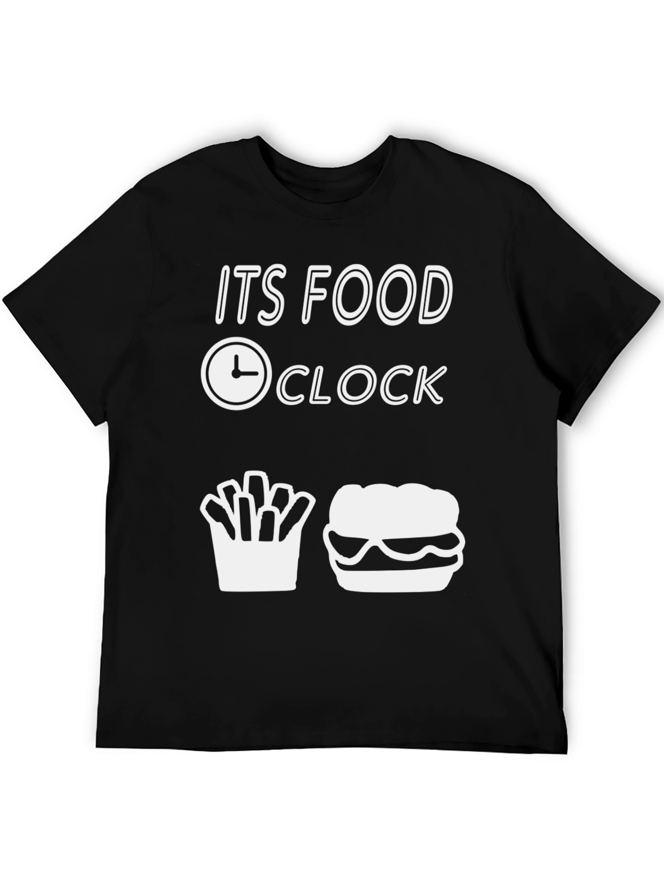 Food Clock T-Shirt: Burger & Fries Time!