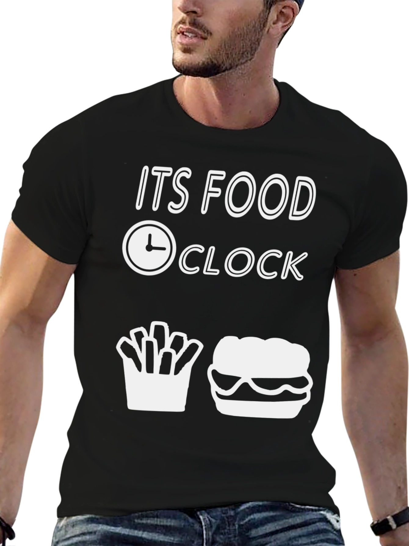 Food Clock T-Shirt: Burger & Fries Time!