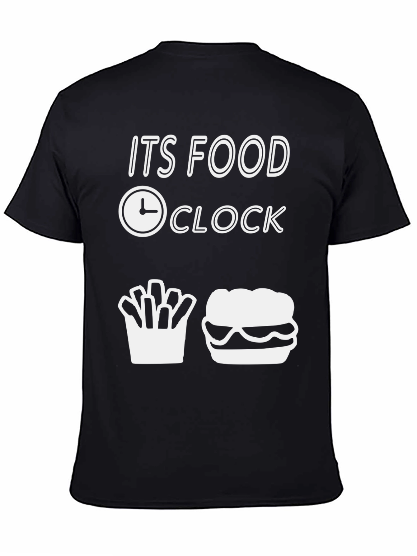 Food Clock T-Shirt: Burger & Fries Time!