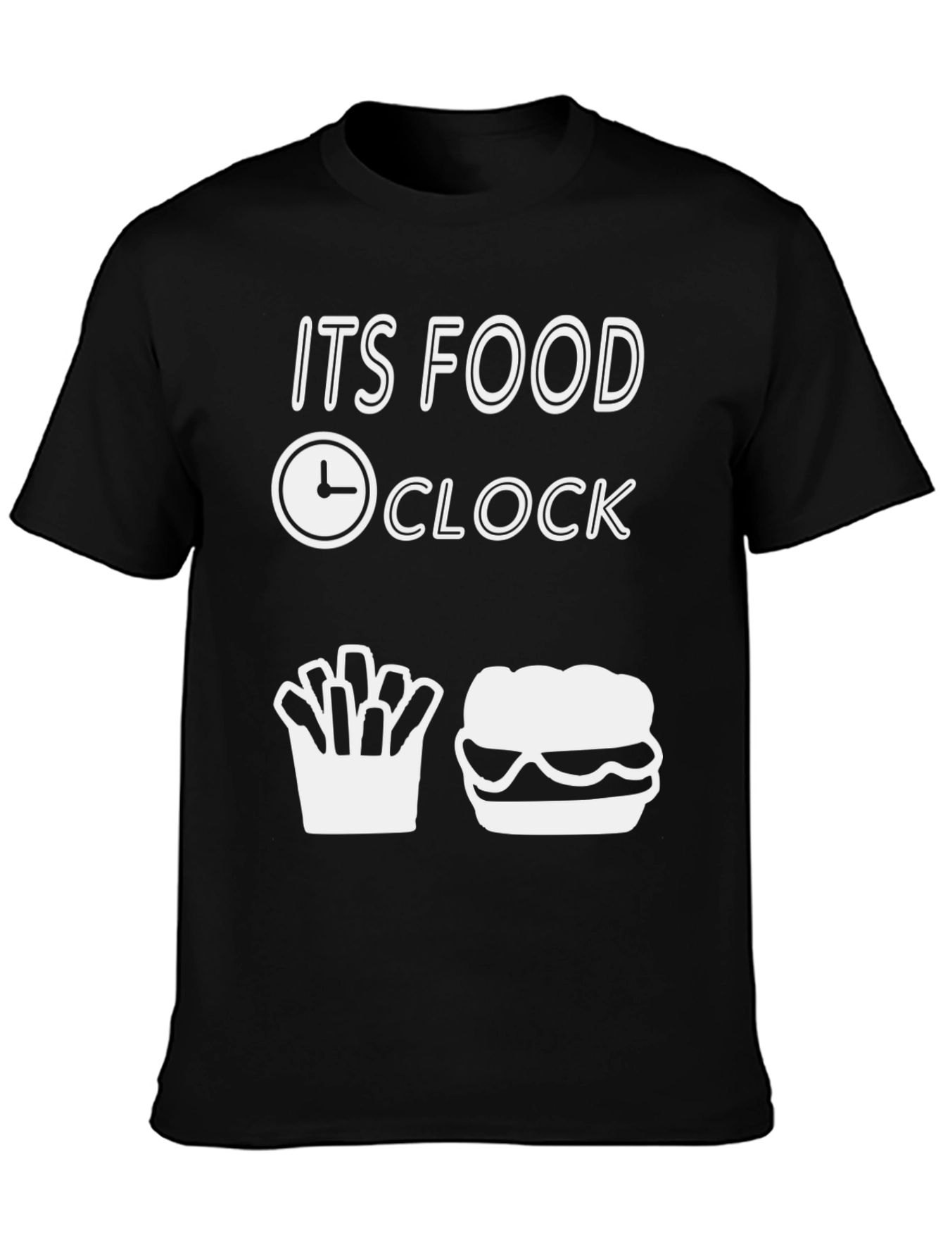 Food Clock T-Shirt: Burger & Fries Time!
