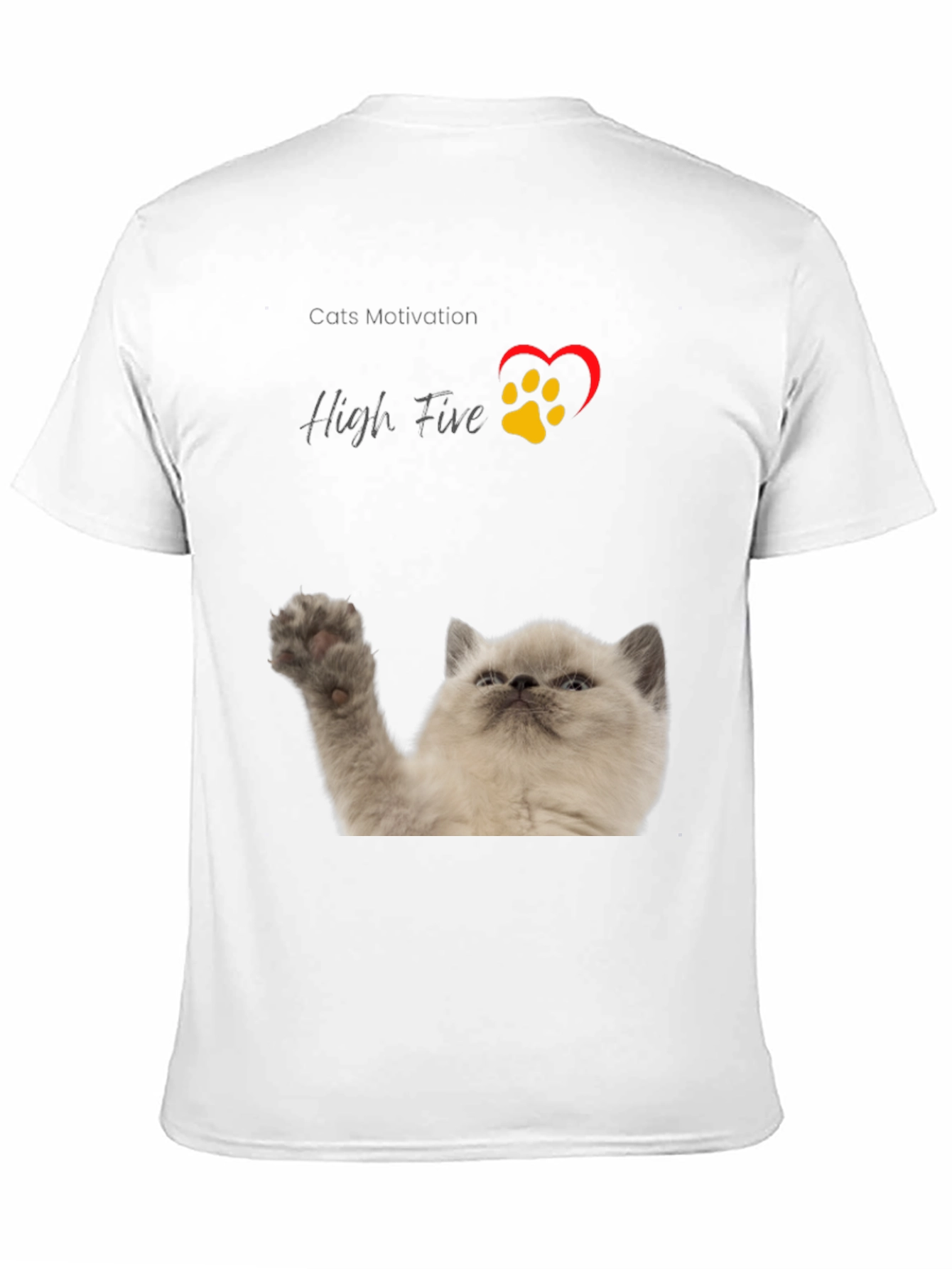 Cat High Five T-Shirt - Cats Motivation Tee