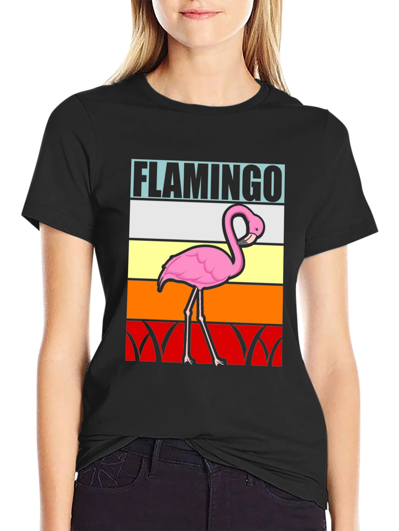 Retro Flamingo Graphic Tee