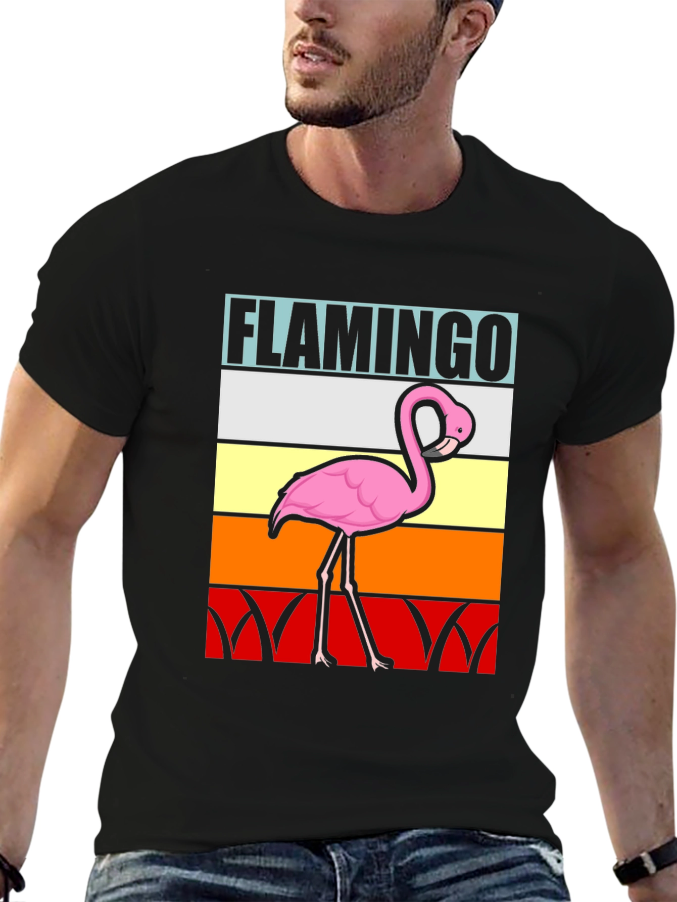 Retro Flamingo Graphic Tee