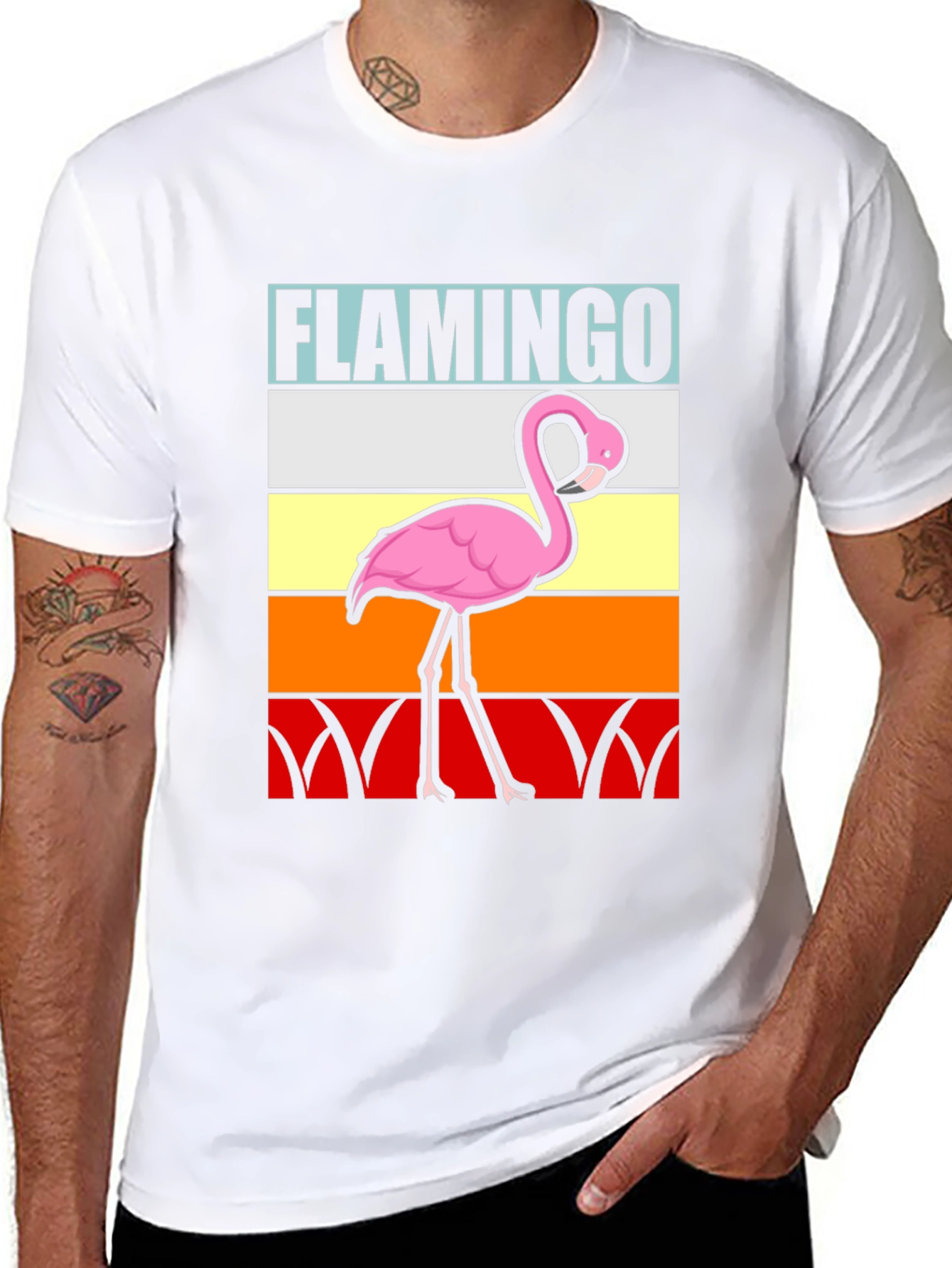 Retro Flamingo Graphic Tee