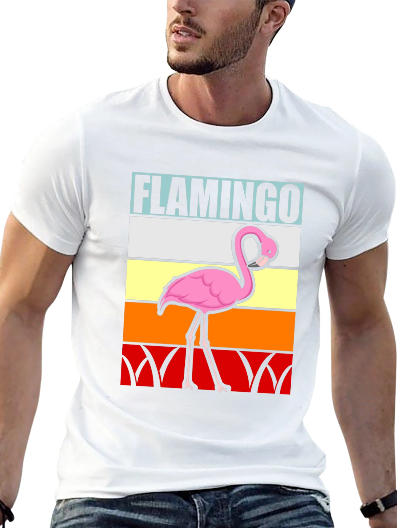 Retro Flamingo Graphic Tee