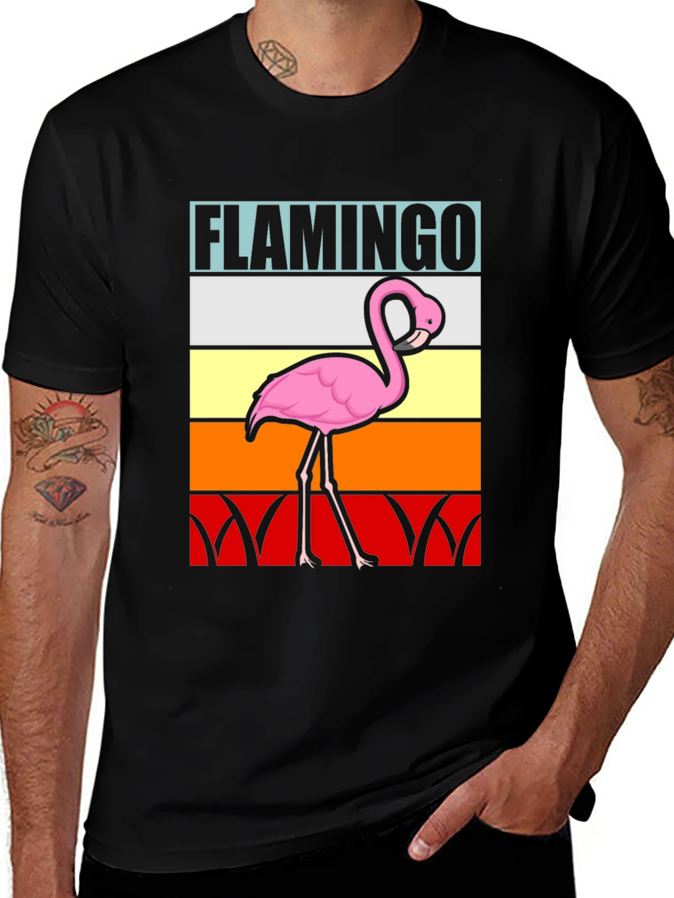 Retro Flamingo Graphic Tee