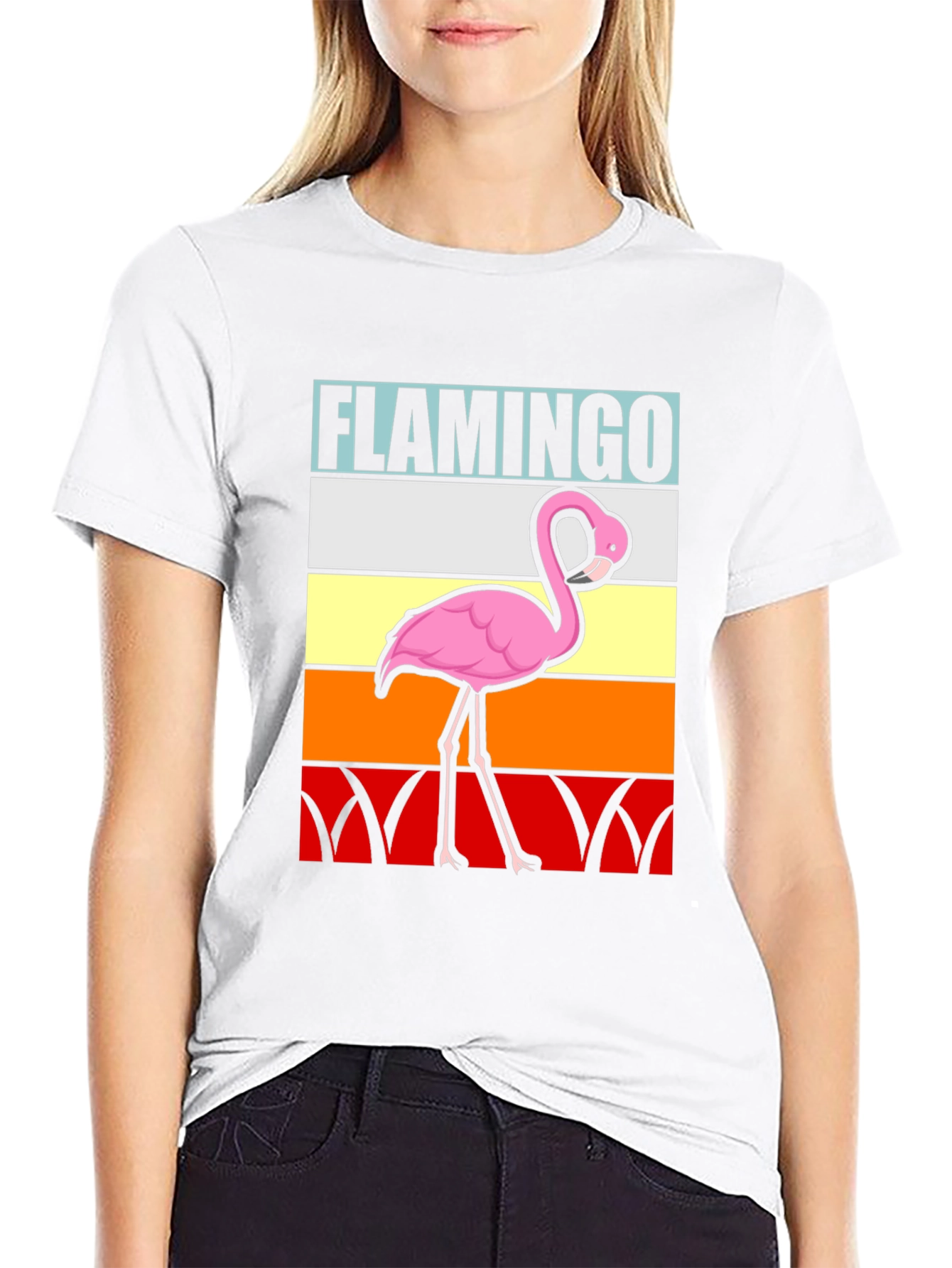 Retro Flamingo Graphic Tee