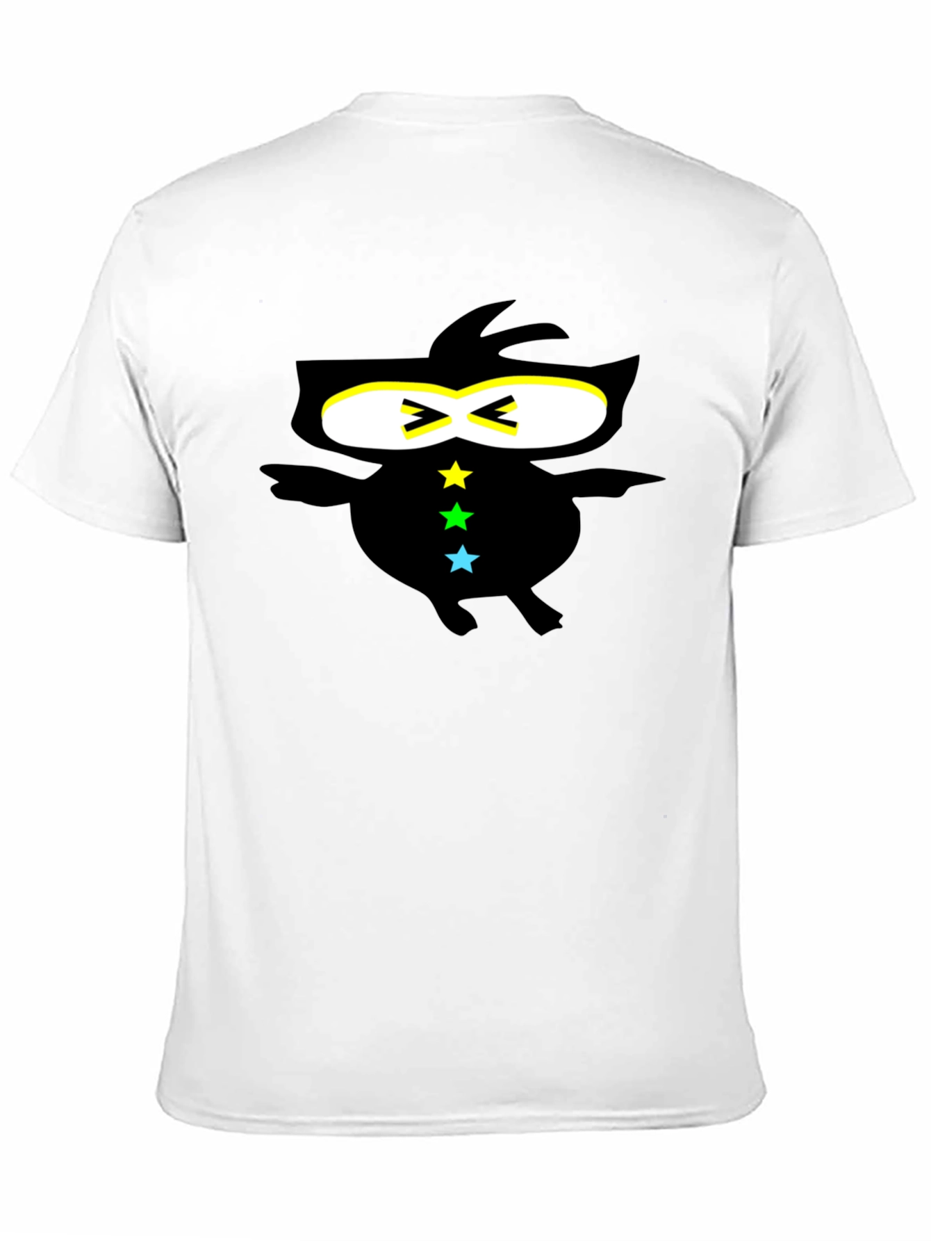 Cool Ninja-Style Graphic Black T-Shirt