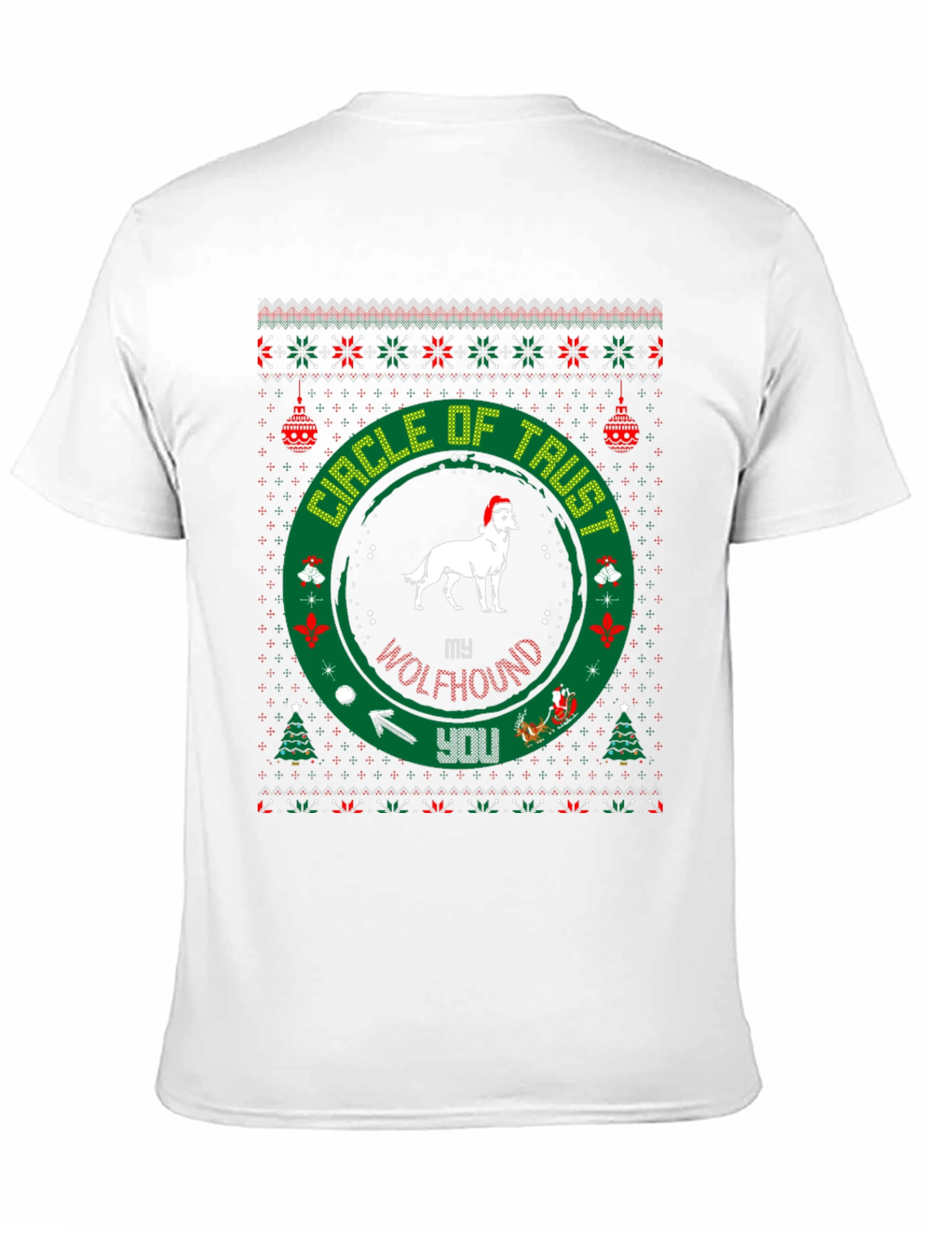 My Wolfhound Circle of Trust Christmas T-Shirt