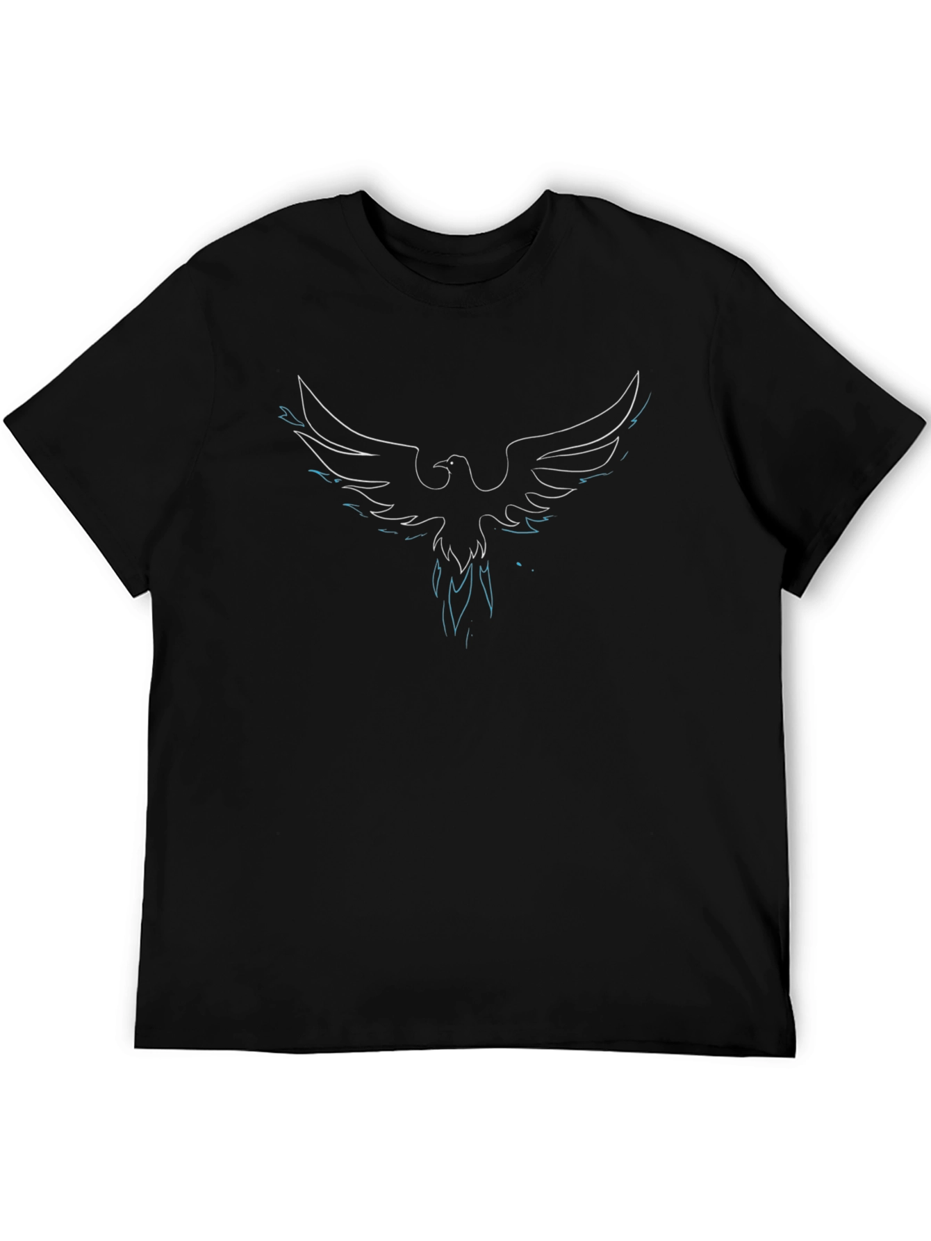 Phoenix Graphic Print Black T-Shirt