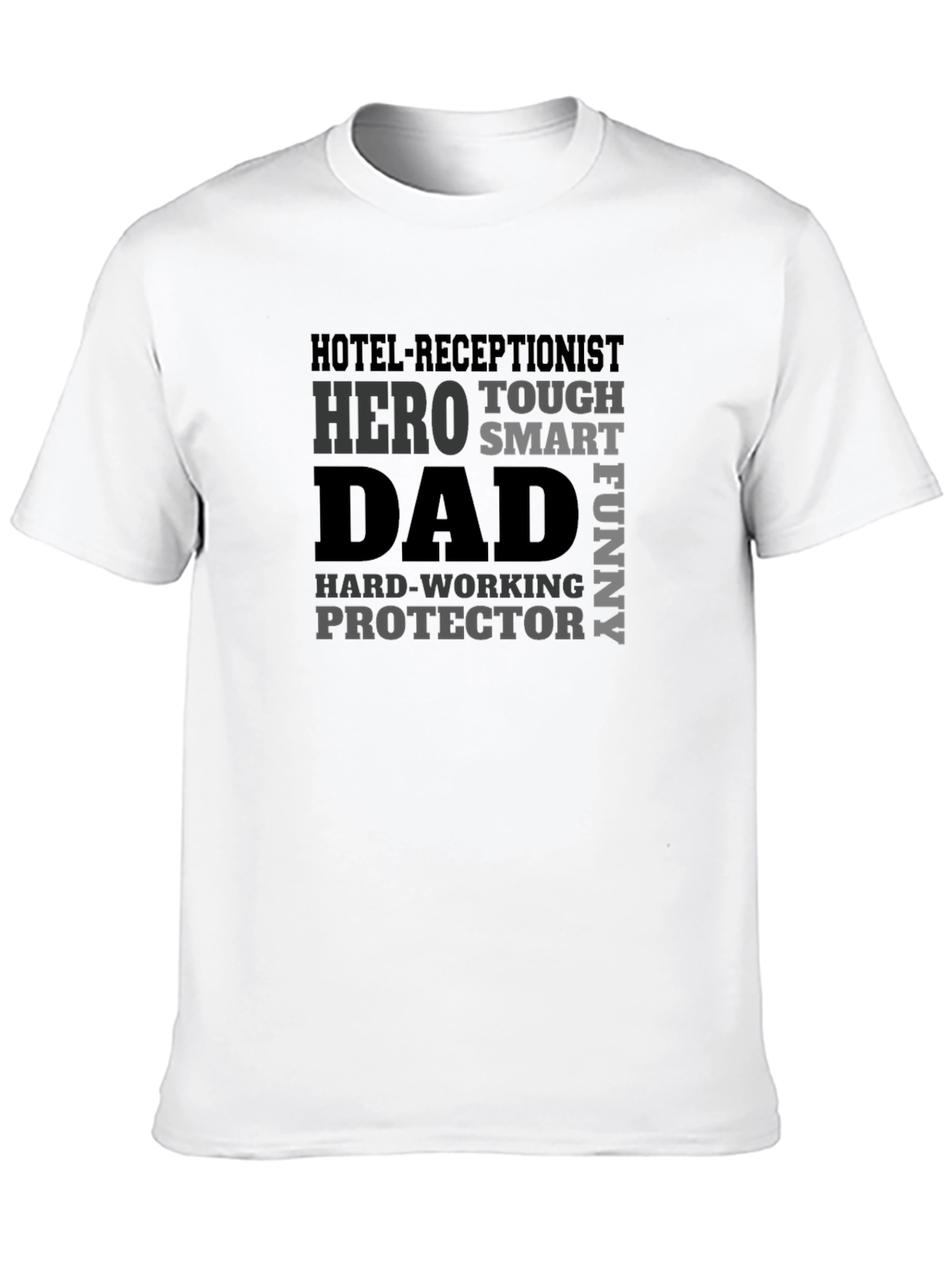 Hotel Receptionist Dad Hero T-Shirt