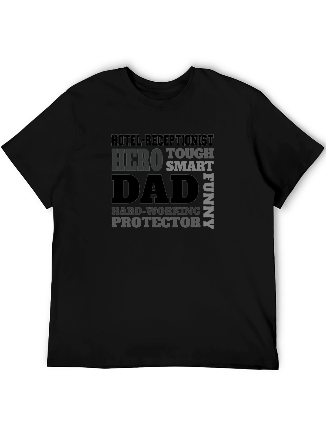 Hotel Receptionist Dad Hero T-Shirt