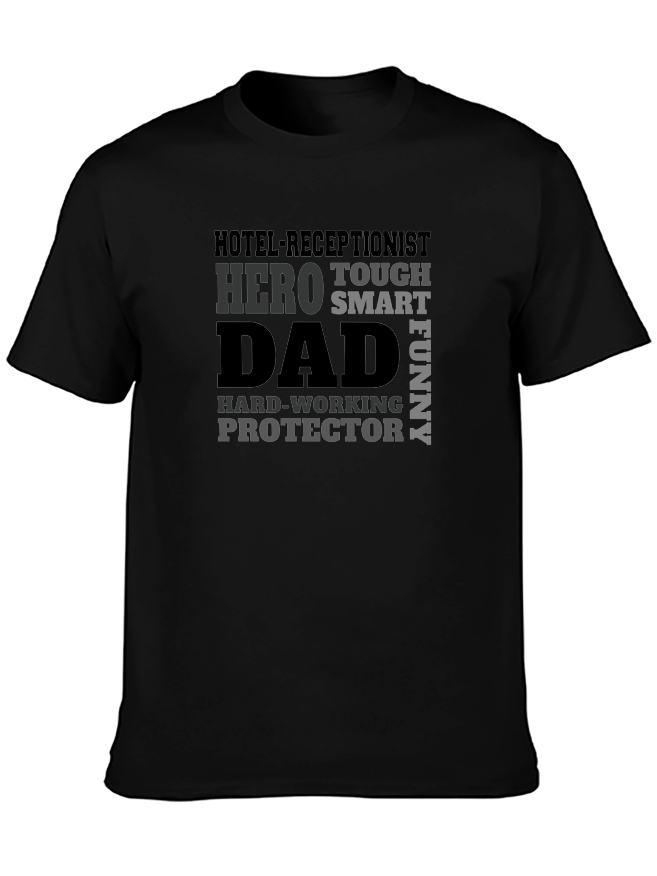 Hotel Receptionist Dad Hero T-Shirt