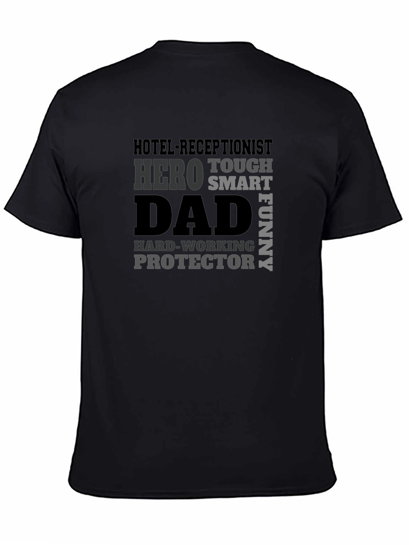 Hotel Receptionist Dad Hero T-Shirt