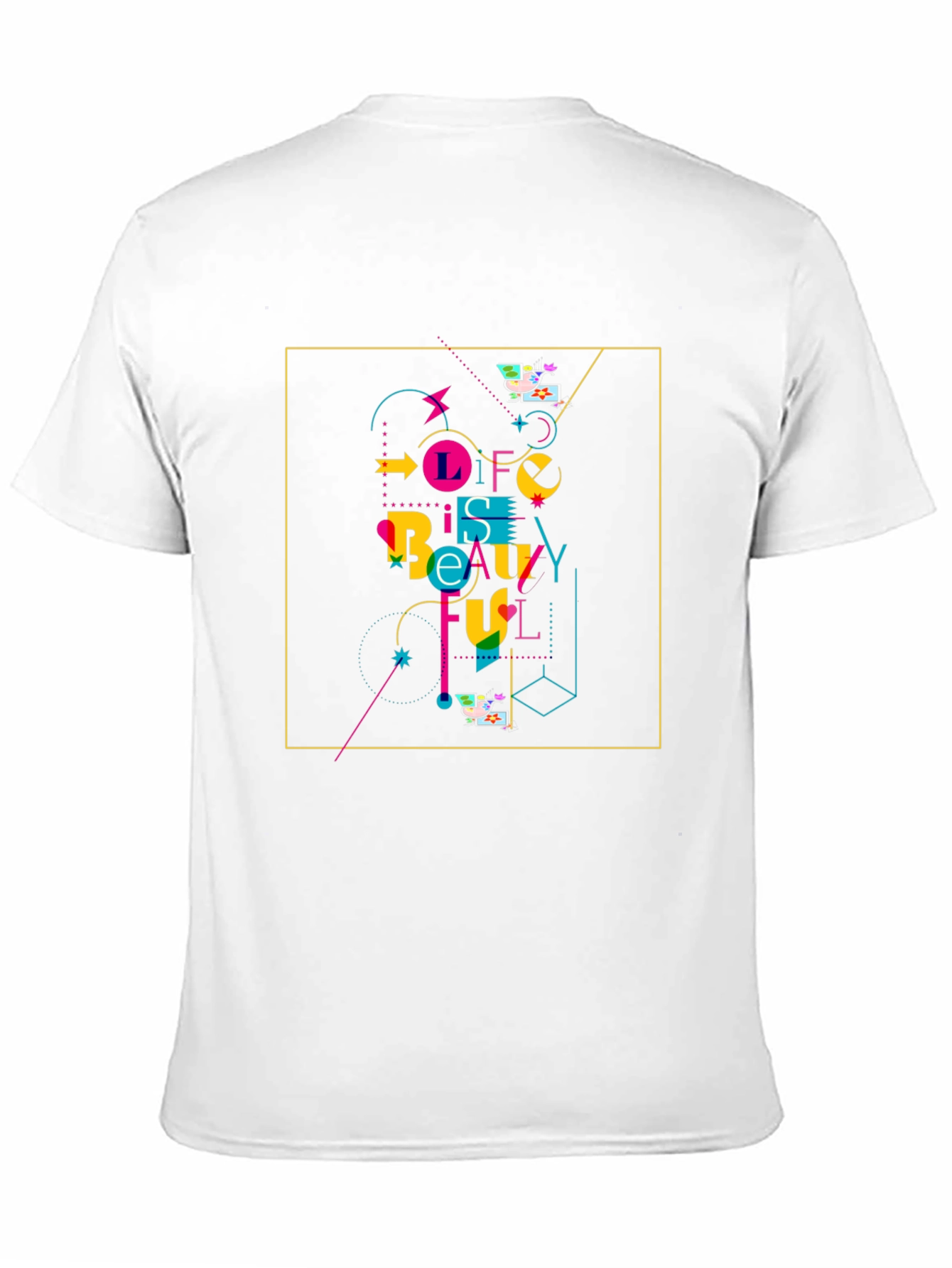 Life Is Beautiful Graphic Tee - Stylish Black T-Shirt