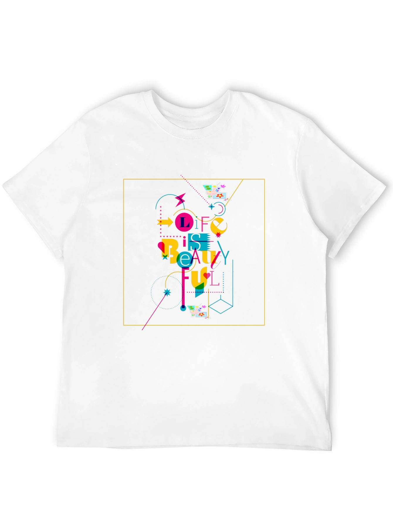 Life Is Beautiful Graphic Tee - Stylish Black T-Shirt