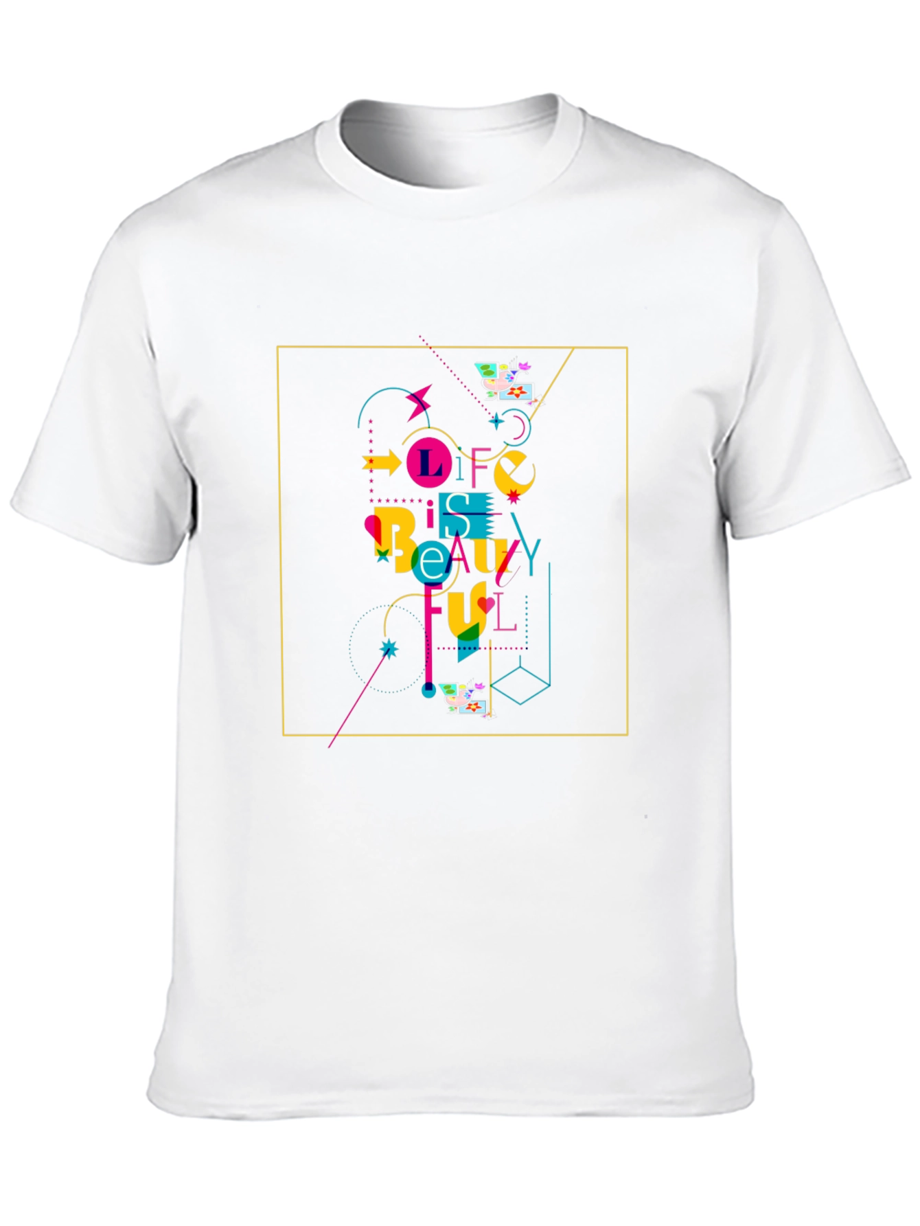 Life Is Beautiful Graphic Tee - Stylish Black T-Shirt