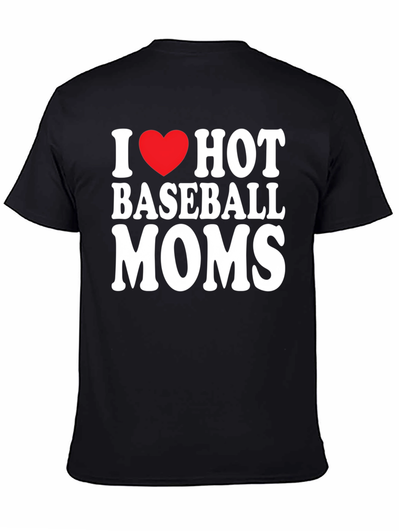 I Heart Hot Baseball Moms Graphic Tee